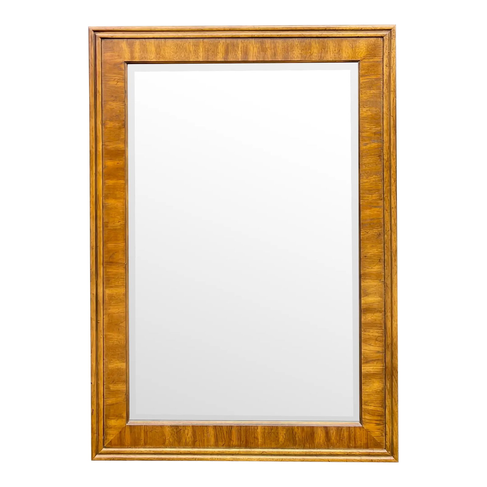 Vintage Drexel Accolade Large Campaign Style Vertical Wall Mirror in Pecan (1 of 12)