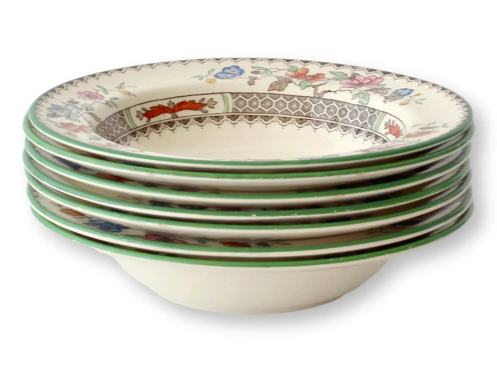 1940s Spode Soup, Salad & Dessert Set, Service for 7 - 3