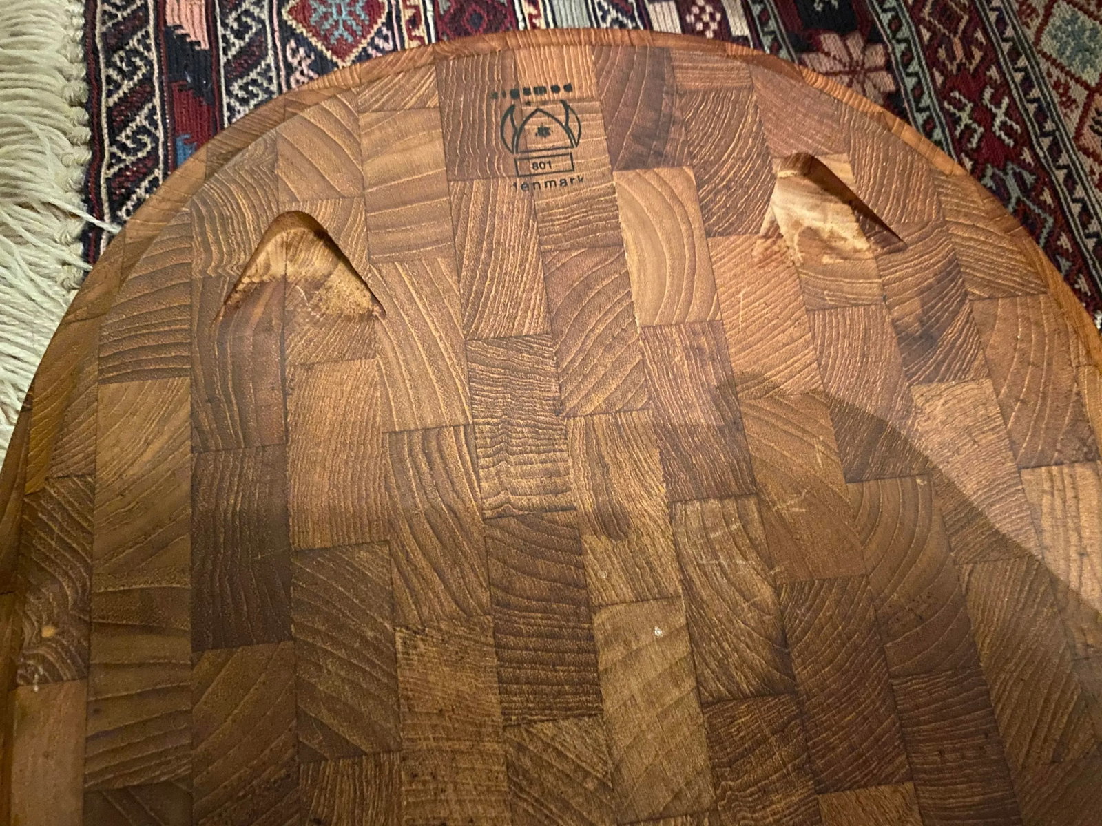 1960aEURTMs Danish Teak Hanging Carving Board - 11