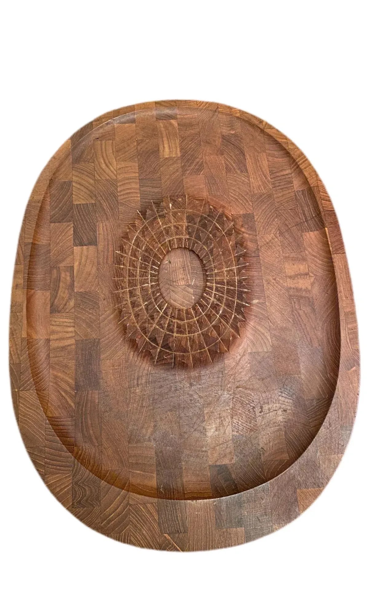 1960aEURTMs Danish Teak Hanging Carving Board - 12