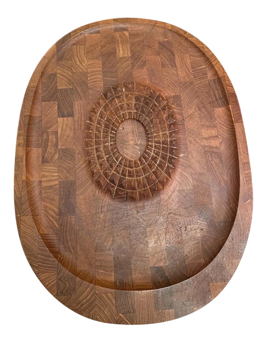1960aEURTMs Danish Teak Hanging Carving Board (1 of 12)
