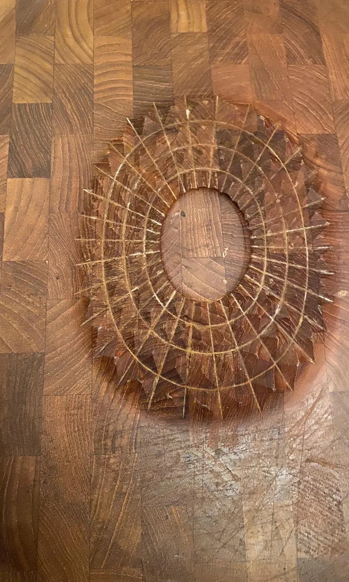 1960aEURTMs Danish Teak Hanging Carving Board - 3