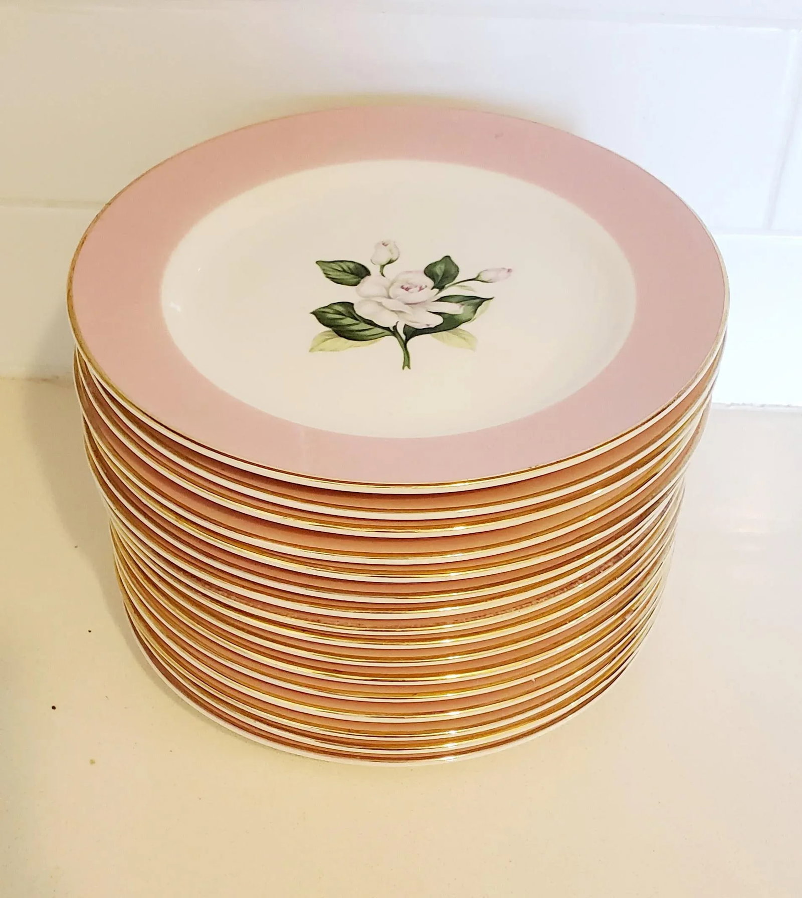 16 Dessert Dishes, Made in Usa, Vintage - 3