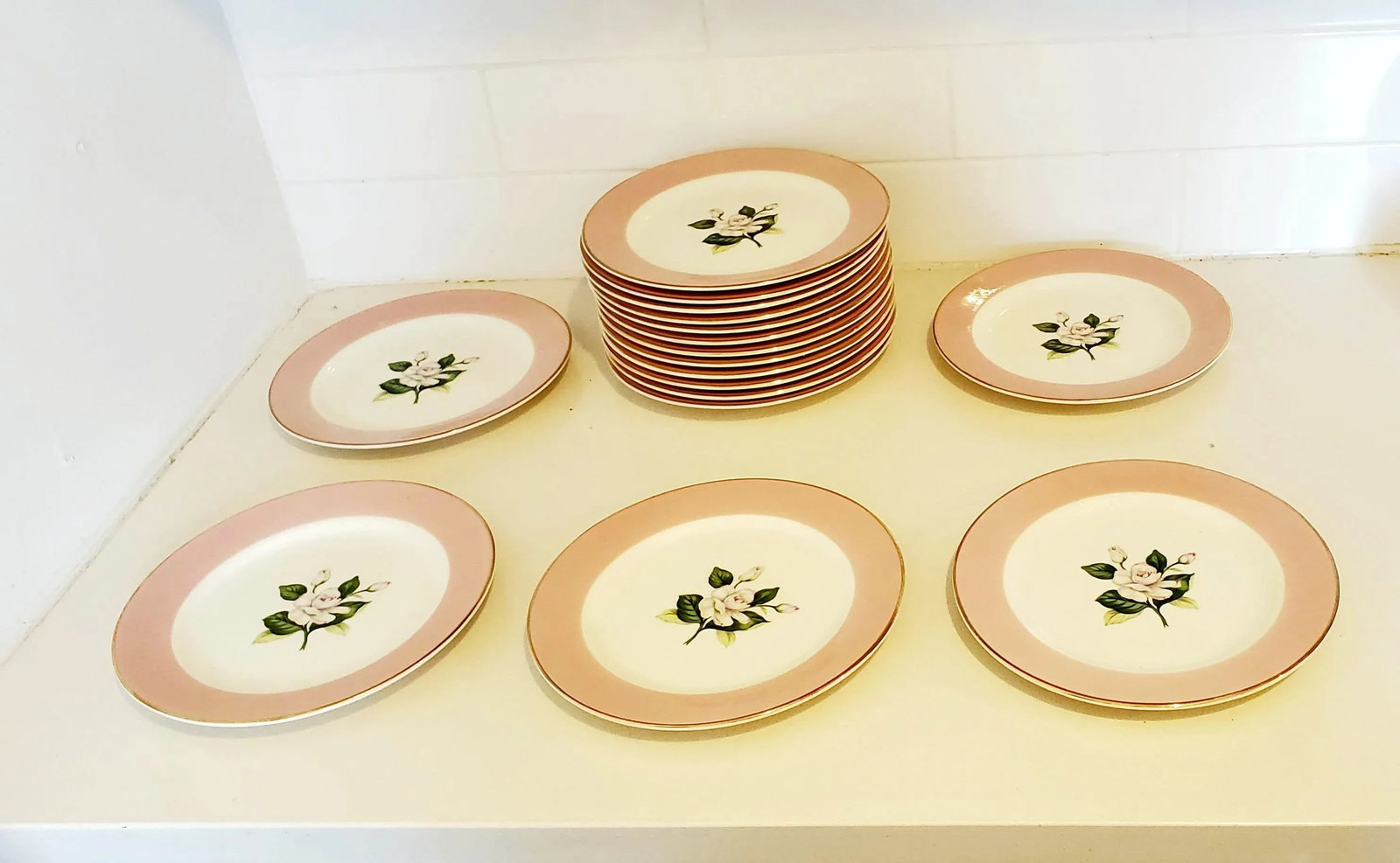 16 Dessert Dishes, Made in Usa, Vintage - 8