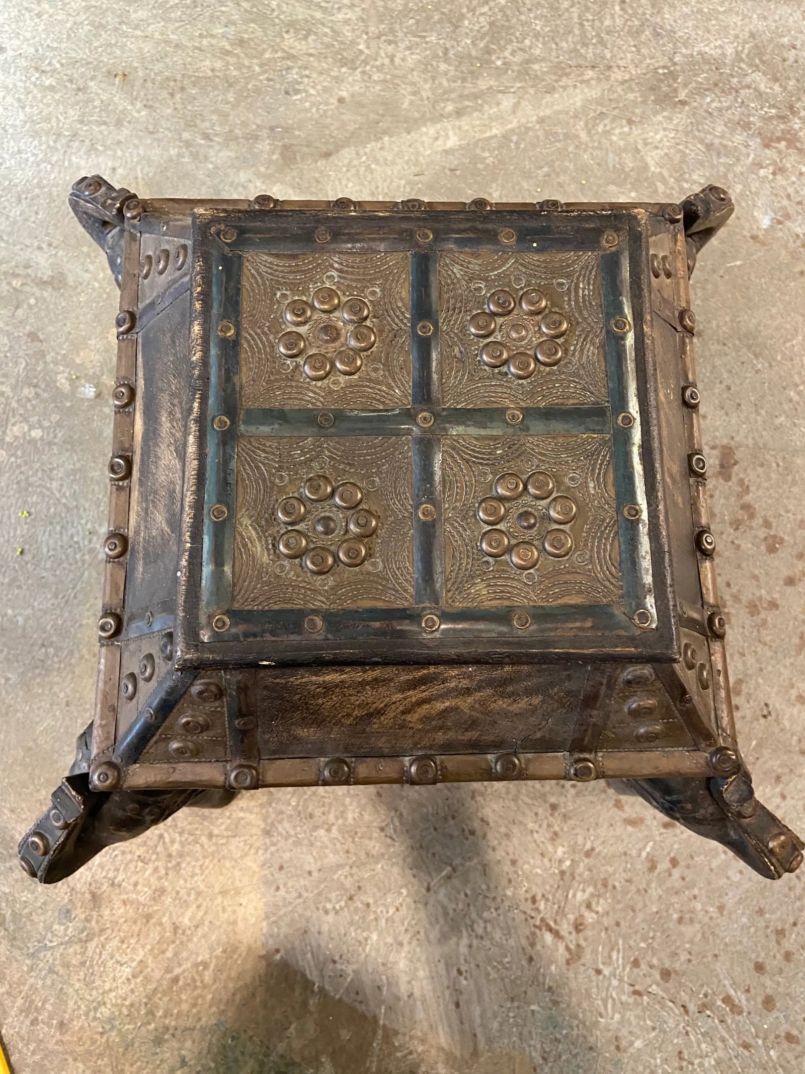 1920s Carved Wood Elephant Box - 4