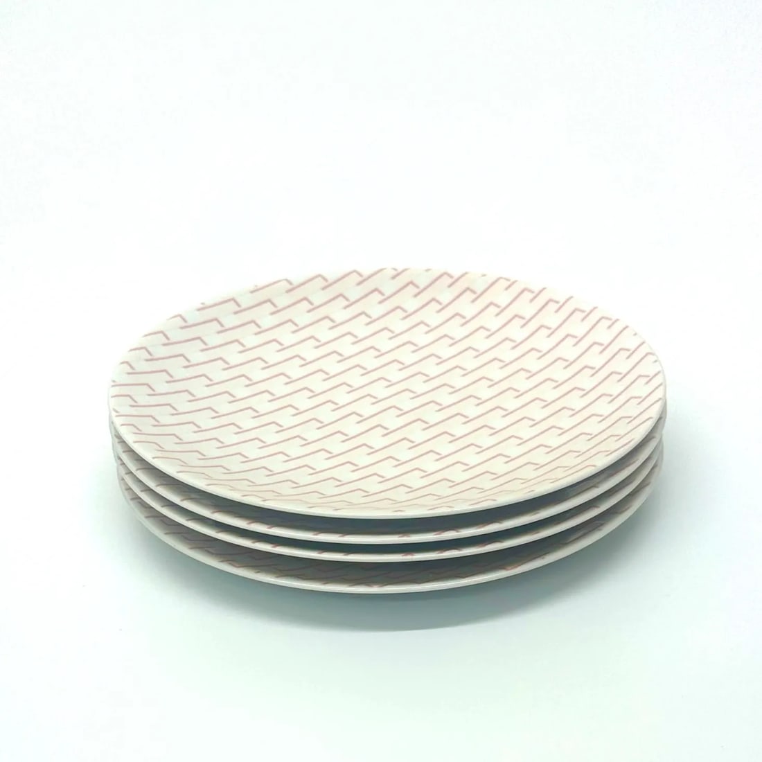 All Over Graphic Pattern Side Plates 'Foley Square Pink' by Studio Nova - Set of 4 - 2