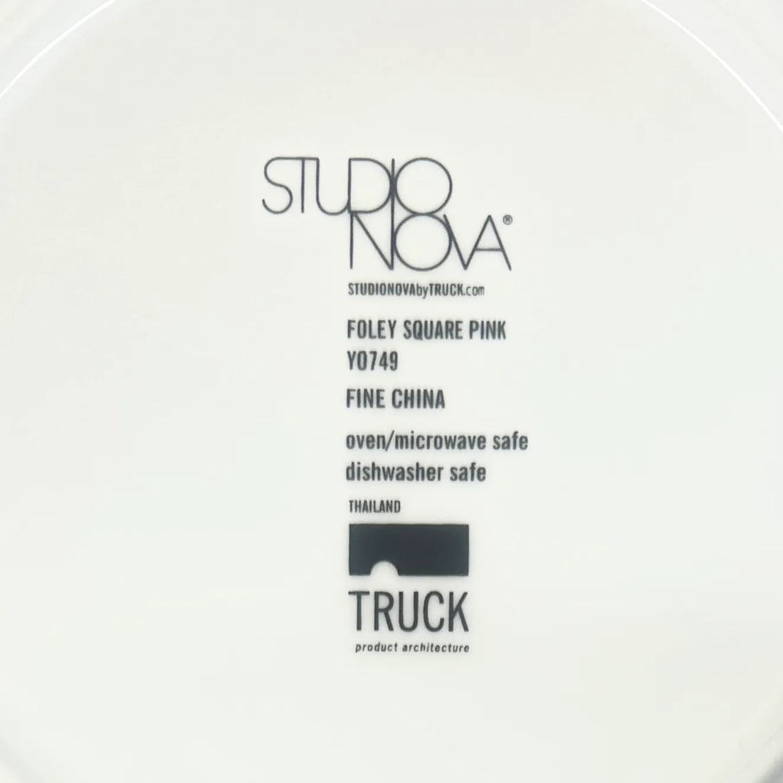 All Over Graphic Pattern Side Plates 'Foley Square Pink' by Studio Nova - Set of 4 - 7