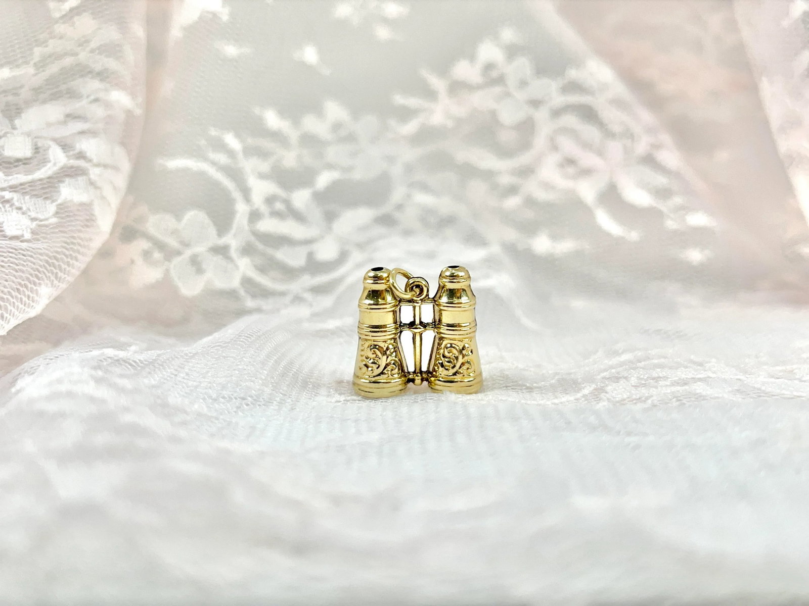 1960s Vintage Gold Binoculars Charm, 14k - 3