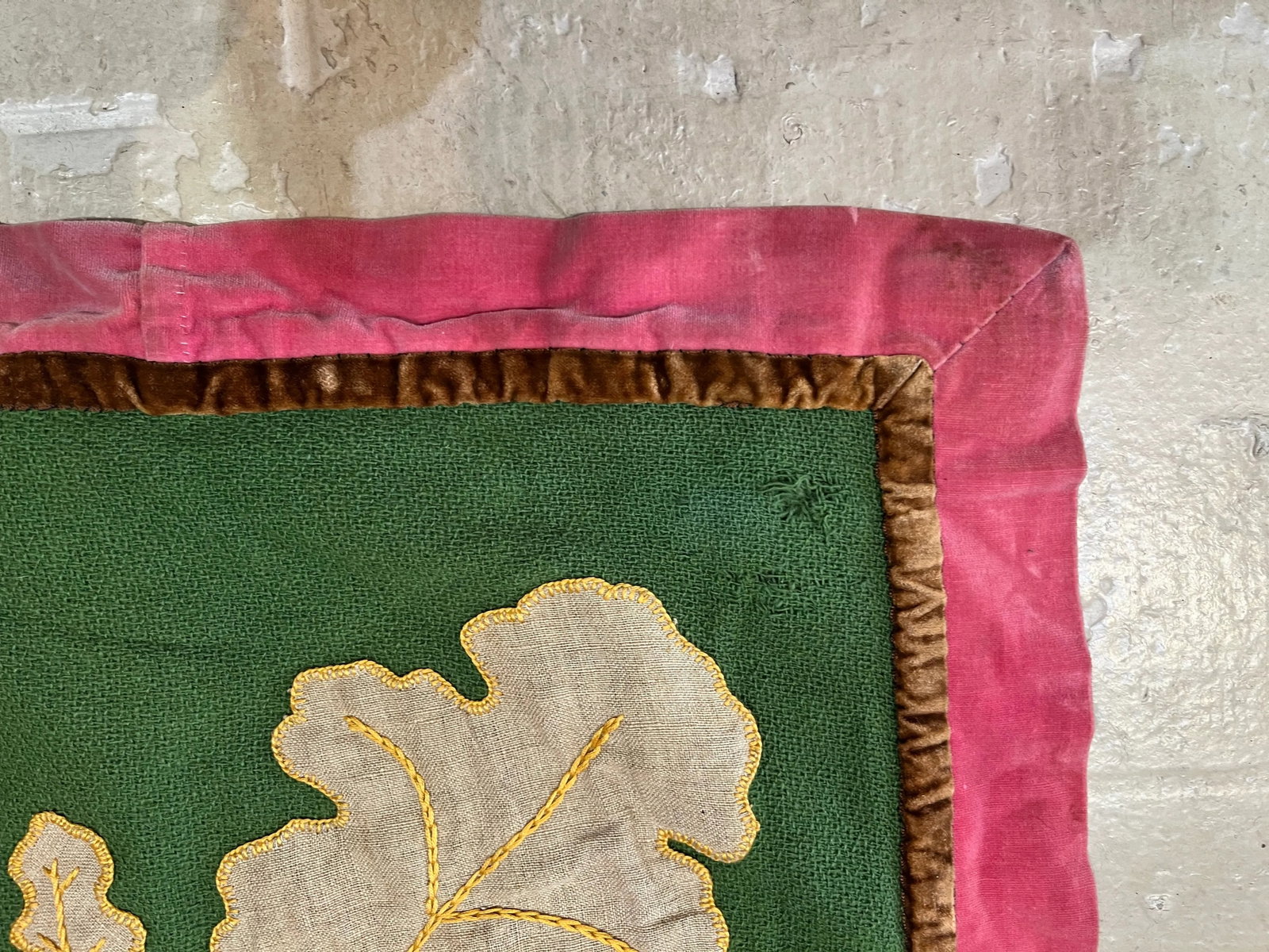 1970s Hand Embroidered Wall Hanging Tapestry - 7