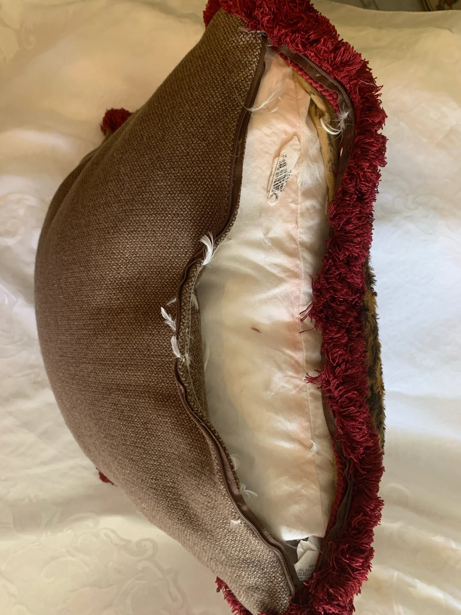 Vintage Ralph Lauren Guinevere Aragon Medieval Floral & Animal Print Decorative Pillow - 10