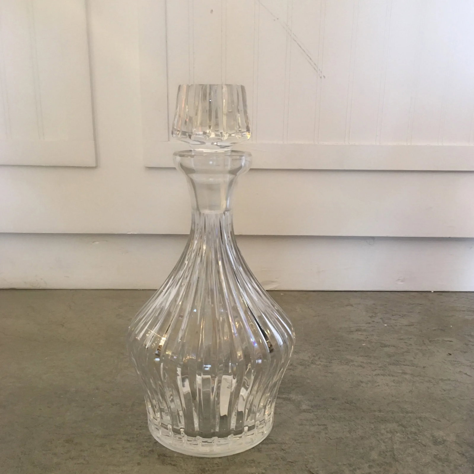 Mid 20th Century Fluted Glass Carafe With Stopper - 11