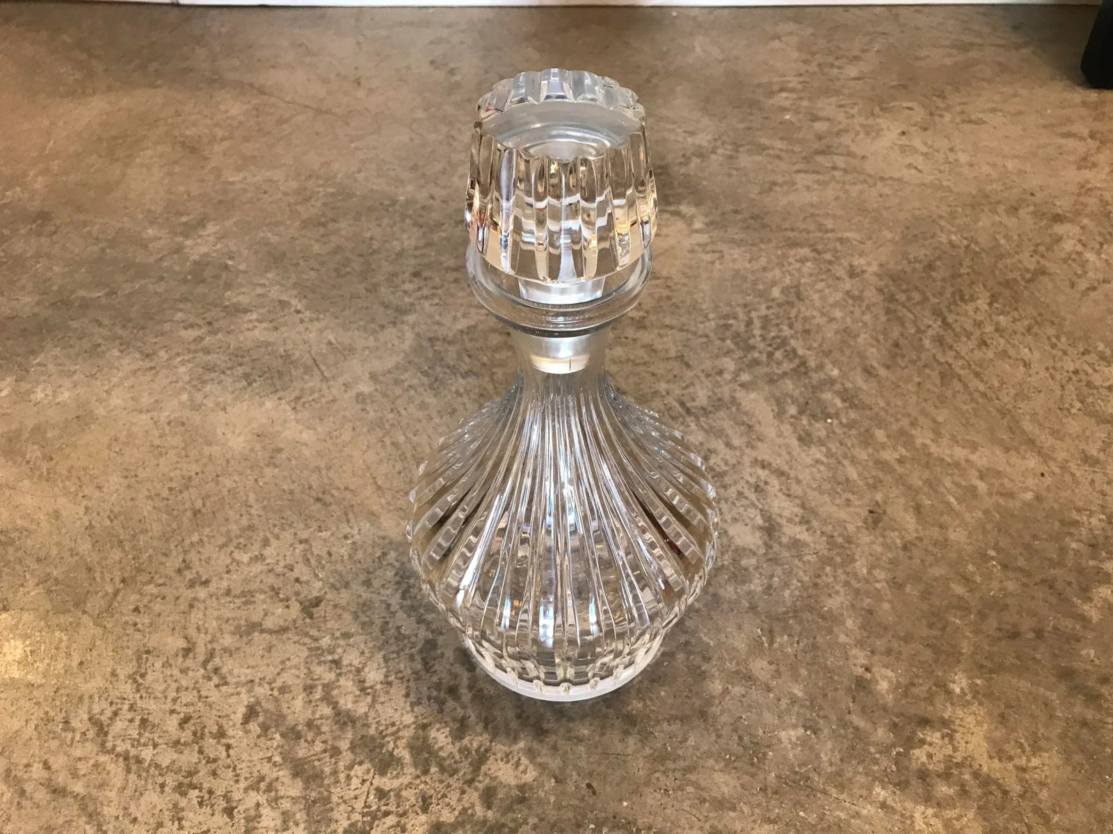 Mid 20th Century Fluted Glass Carafe With Stopper - 2