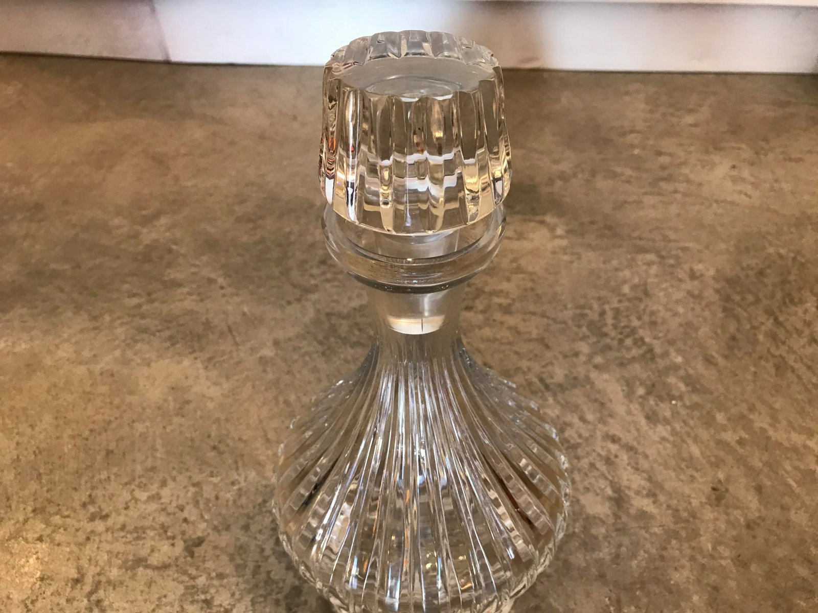 Mid 20th Century Fluted Glass Carafe With Stopper - 4