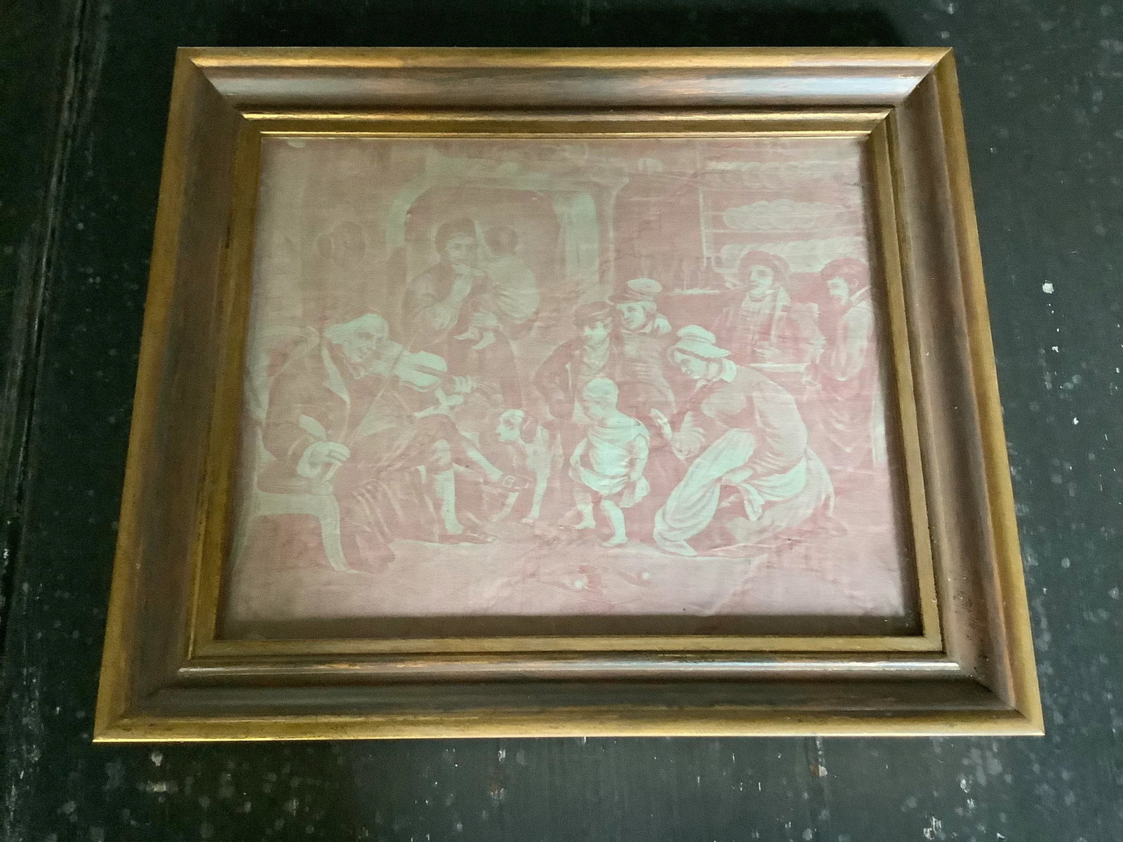 Framed Antique Toile De Jouy - 5