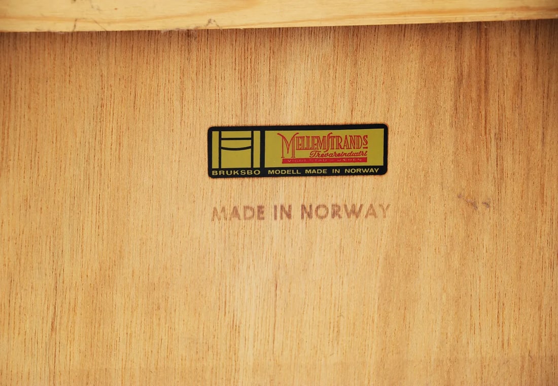 Bruksbo Norway Teak Rolling Magazine Rack - 5