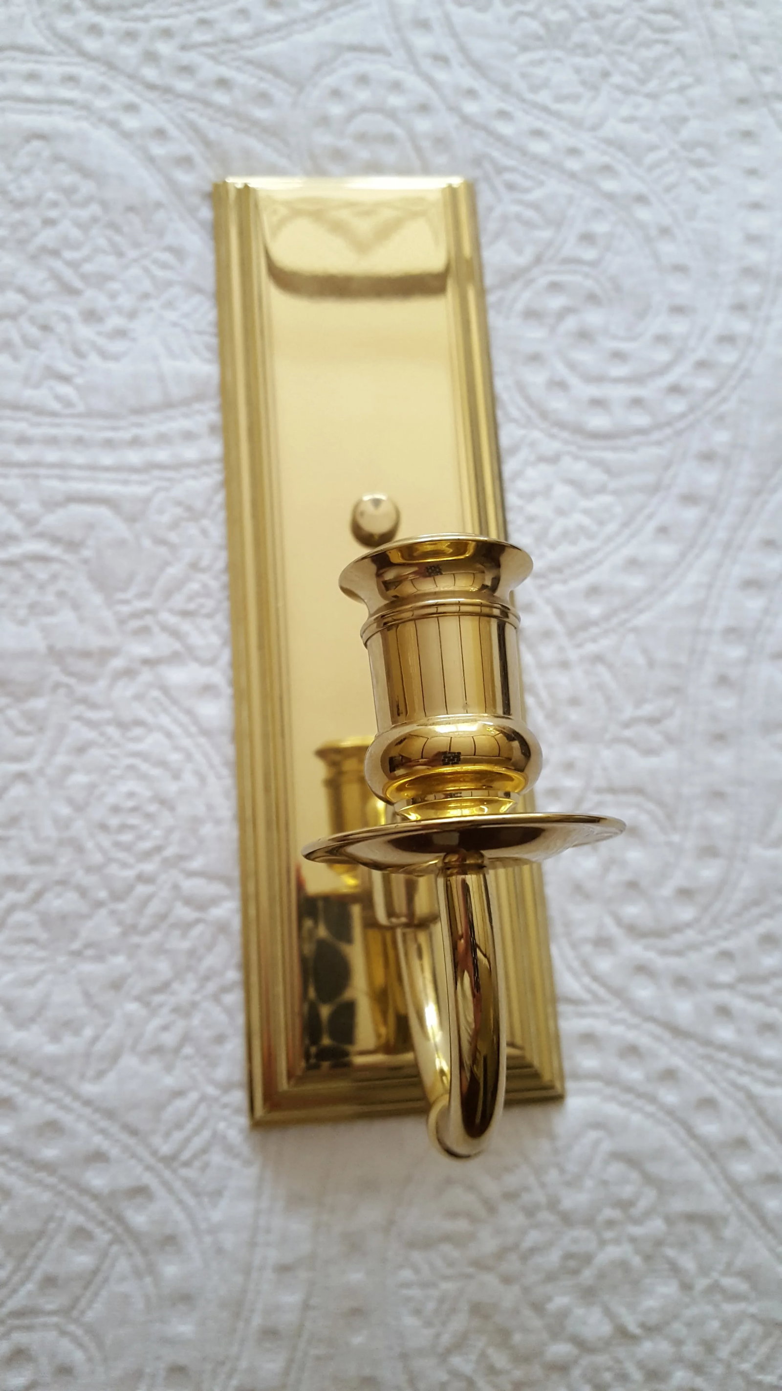 1990s Baldwin Brass Sconce - 5