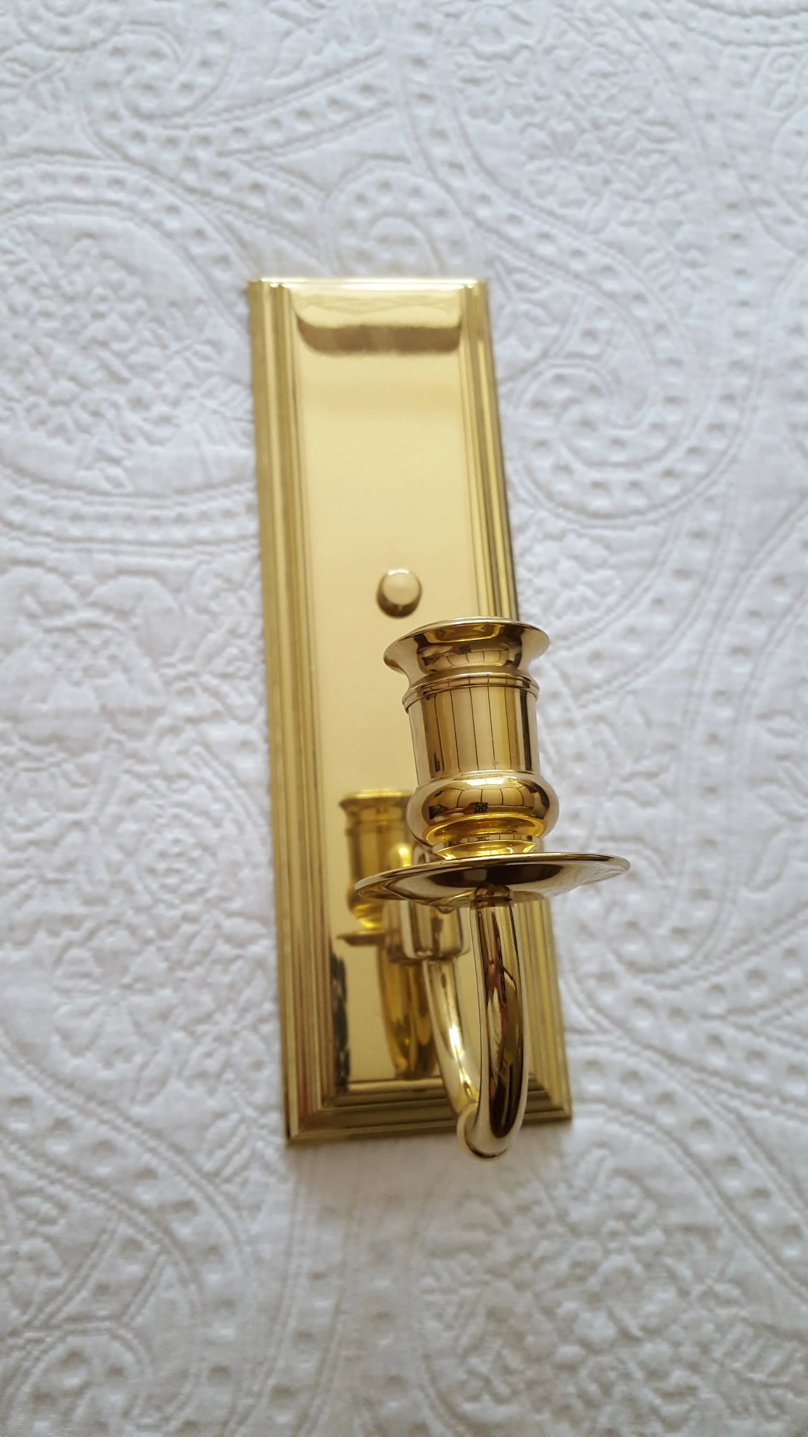 1990s Baldwin Brass Sconce - 6