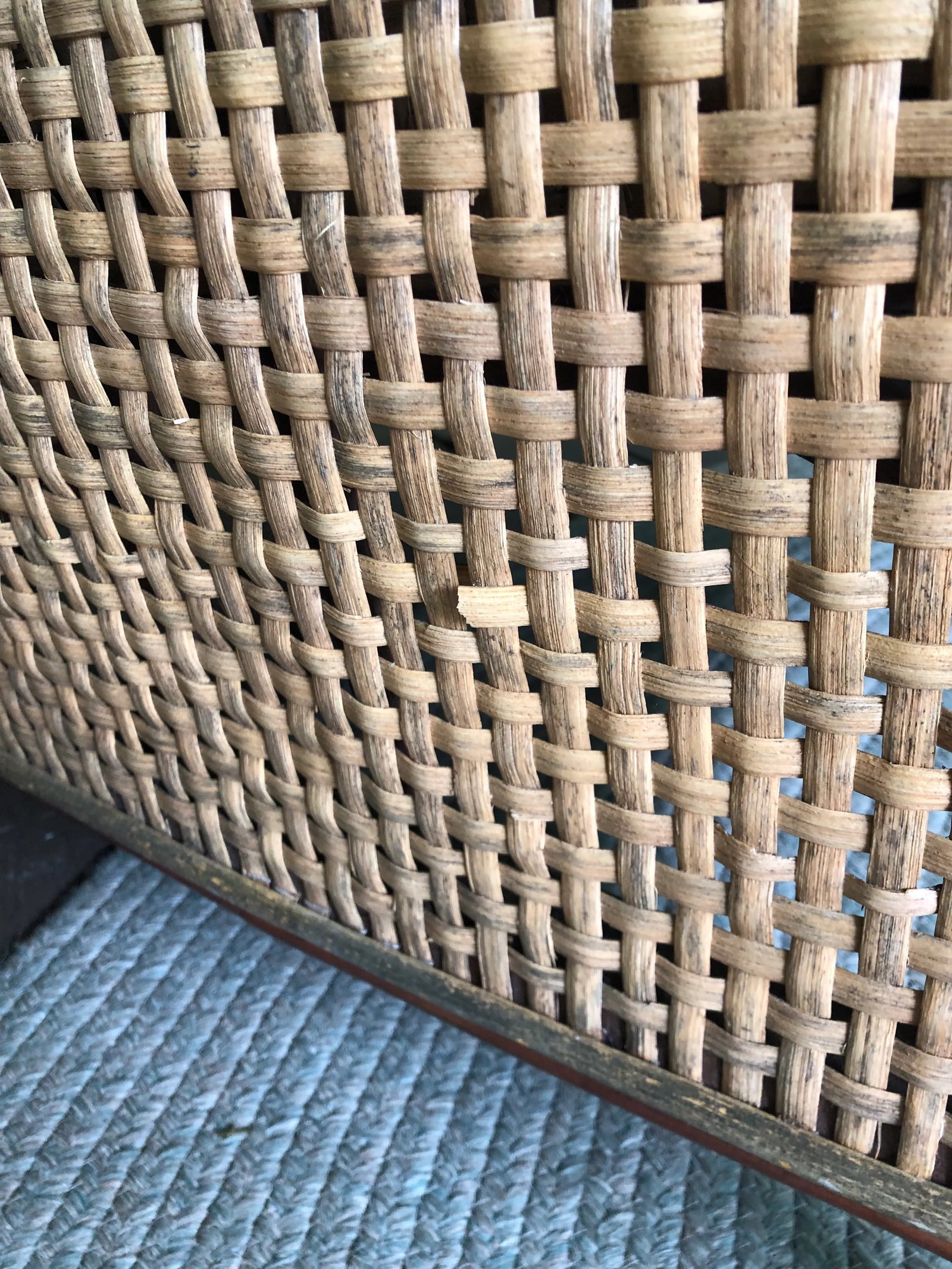 1990s Palecek Ralph Lauren Style Rattan Patio Armchair - 6