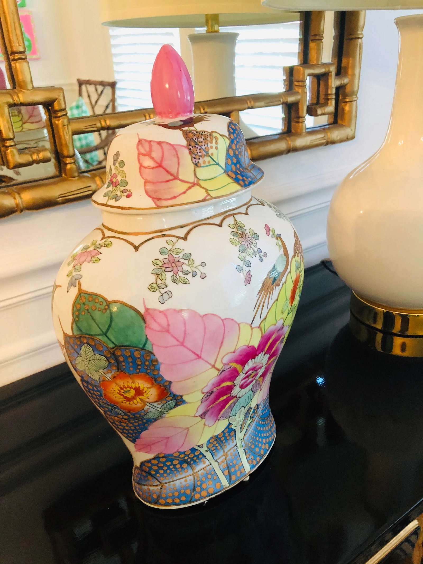 Tobacco Leaf Ginger Jar - 2