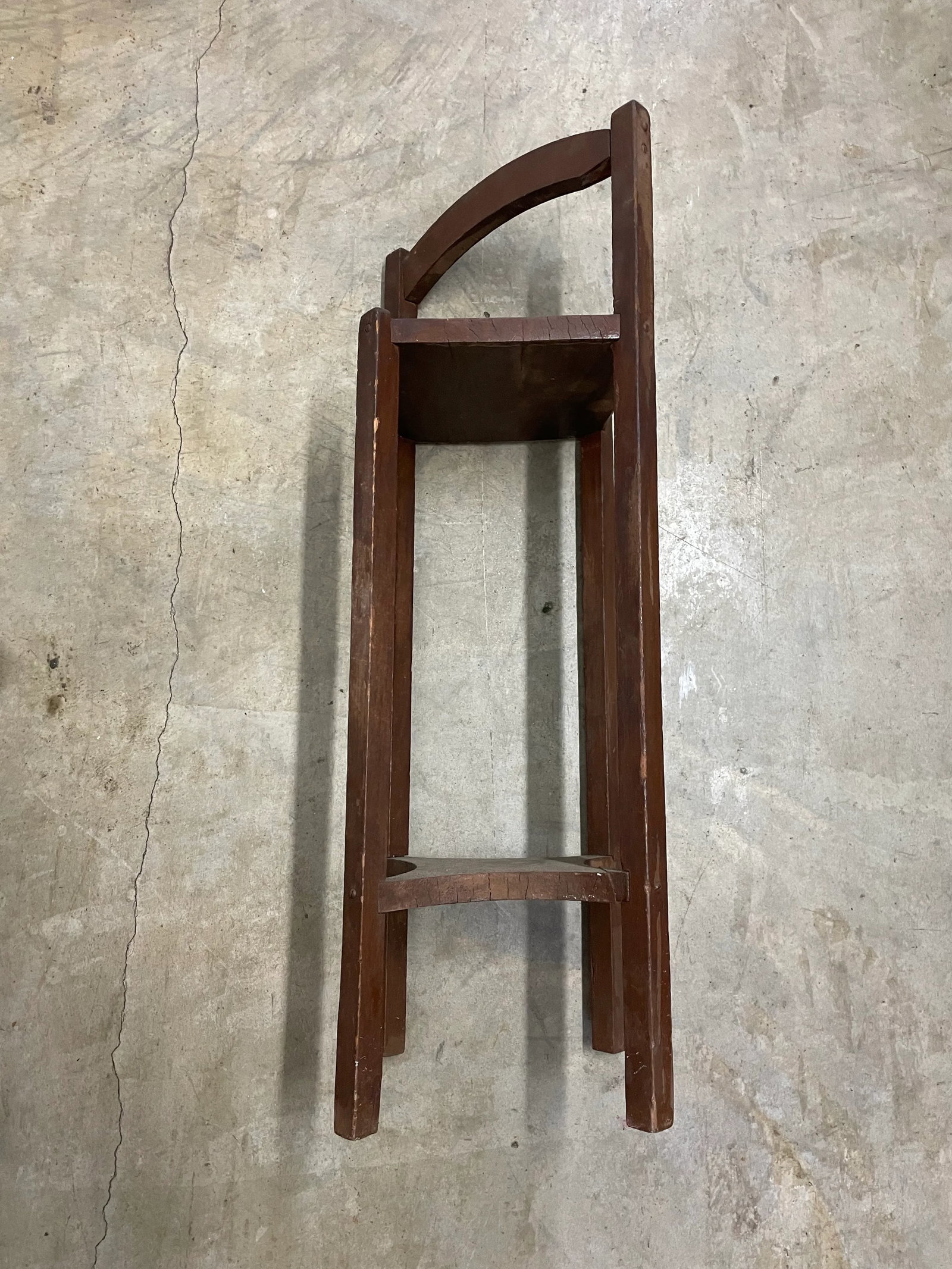 Antique Wooden Plant Stand - 4