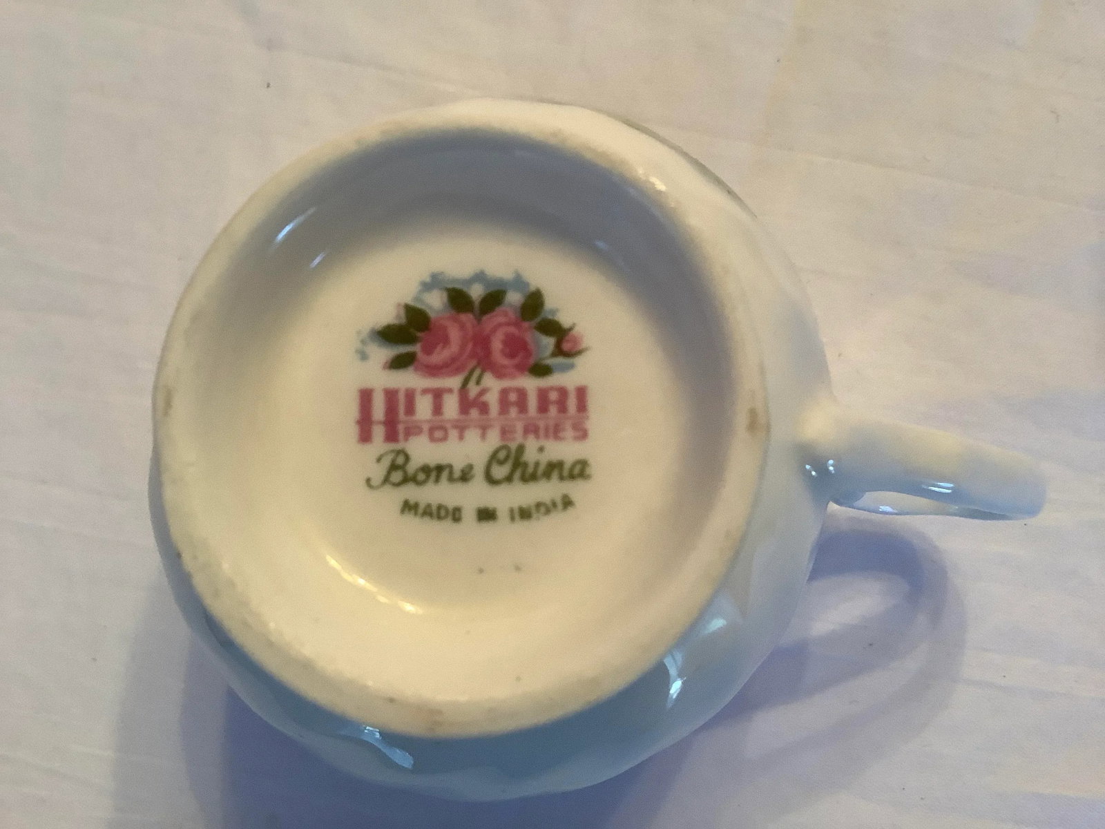 Vintage Hitkari China Blue and White Tea Cups & Saucers - Set of 14 - 11
