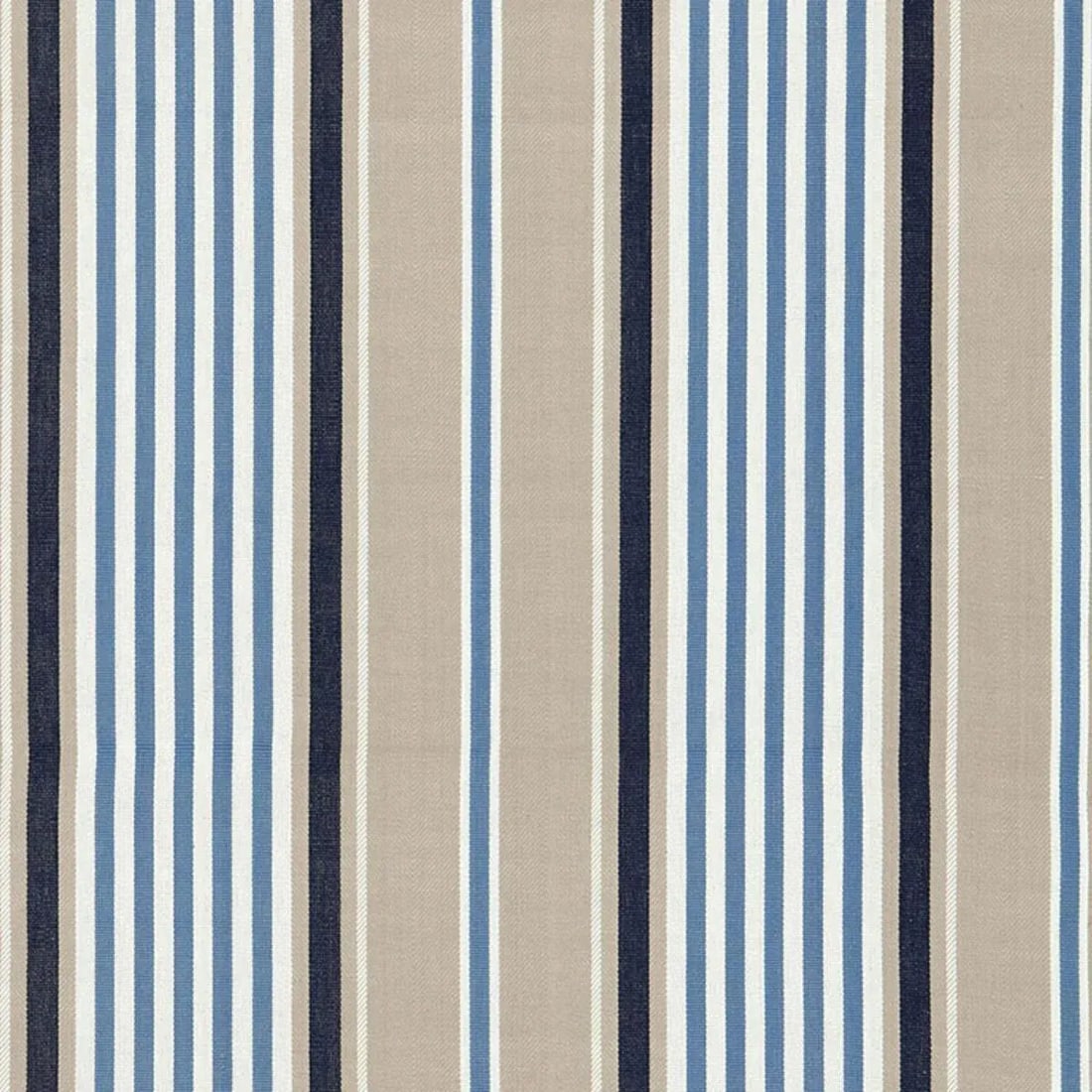 Schumacher Minzer Cotton Stripe Curtain Panels - Set of 2 - 7