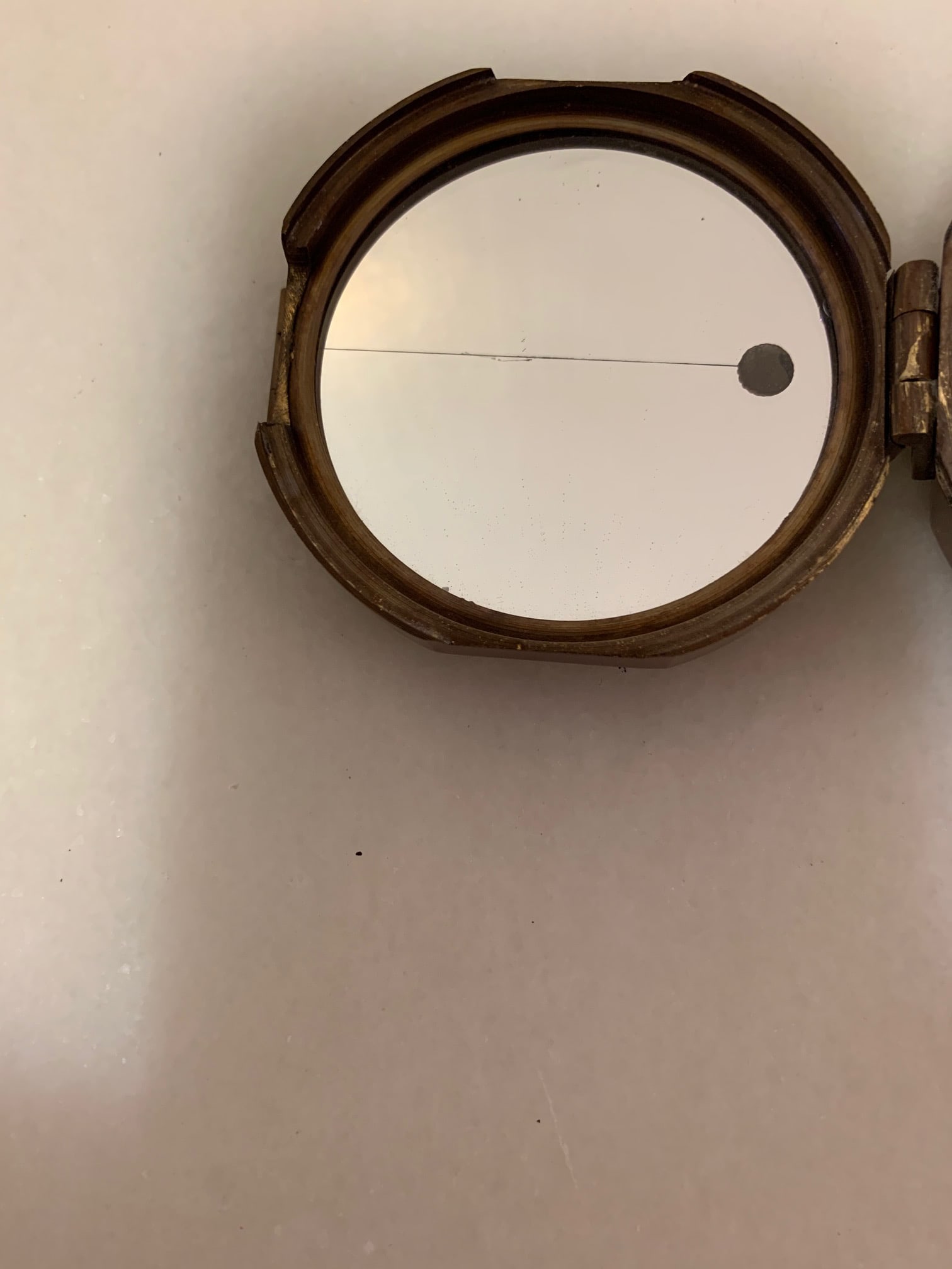 1940s Original Solid Brass Compass - 6