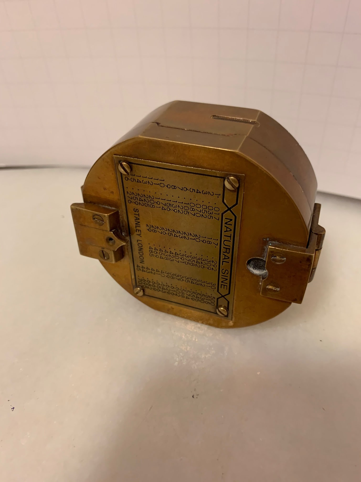 1940s Original Solid Brass Compass - 9