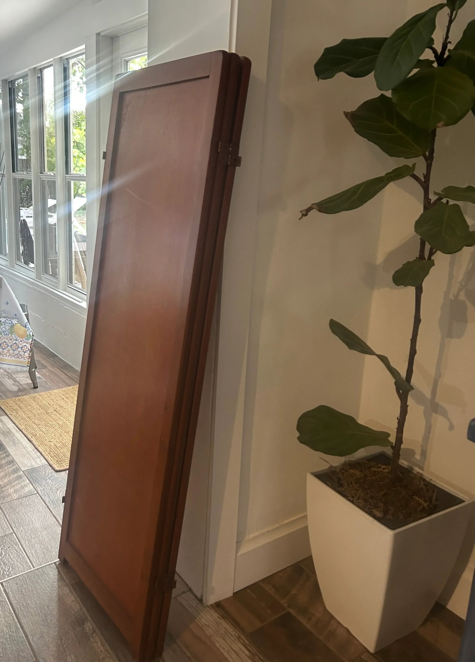Vintage Wood Childs Room Divider - 5