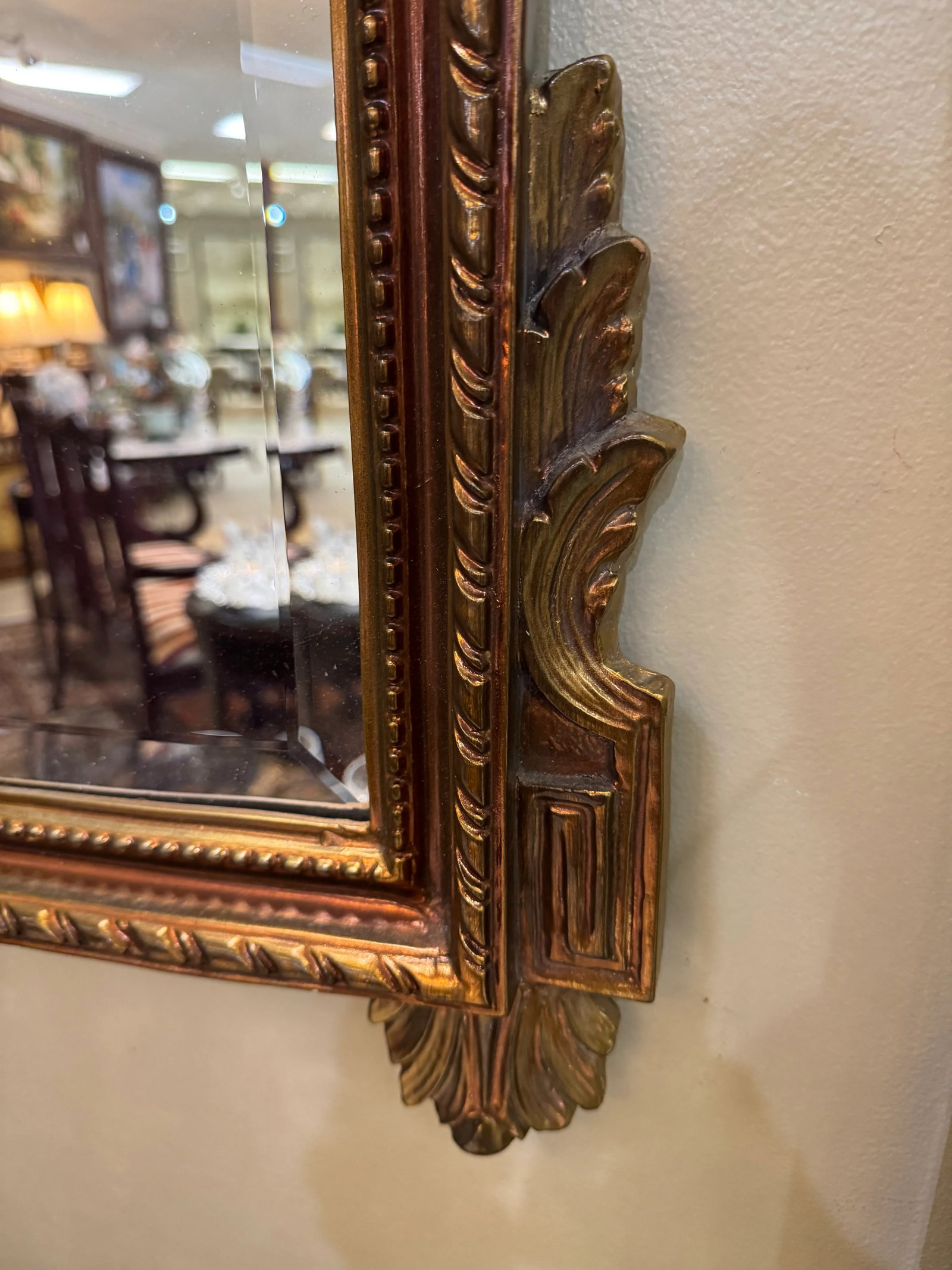 Vintage Carolina Mirror Company Giltwood Mirror in the Louis XV Style - 10