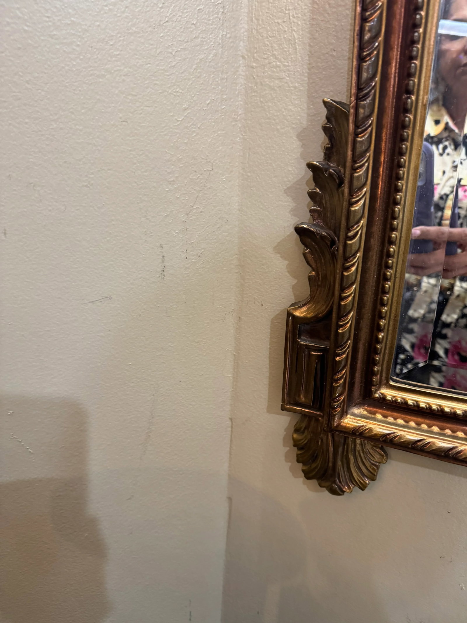Vintage Carolina Mirror Company Giltwood Mirror in the Louis XV Style - 8