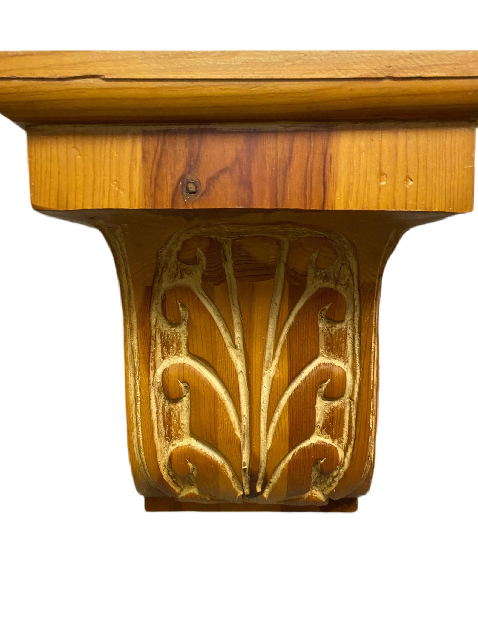 1980's Tradition Knotty Pine Corbels - a Pair - 3