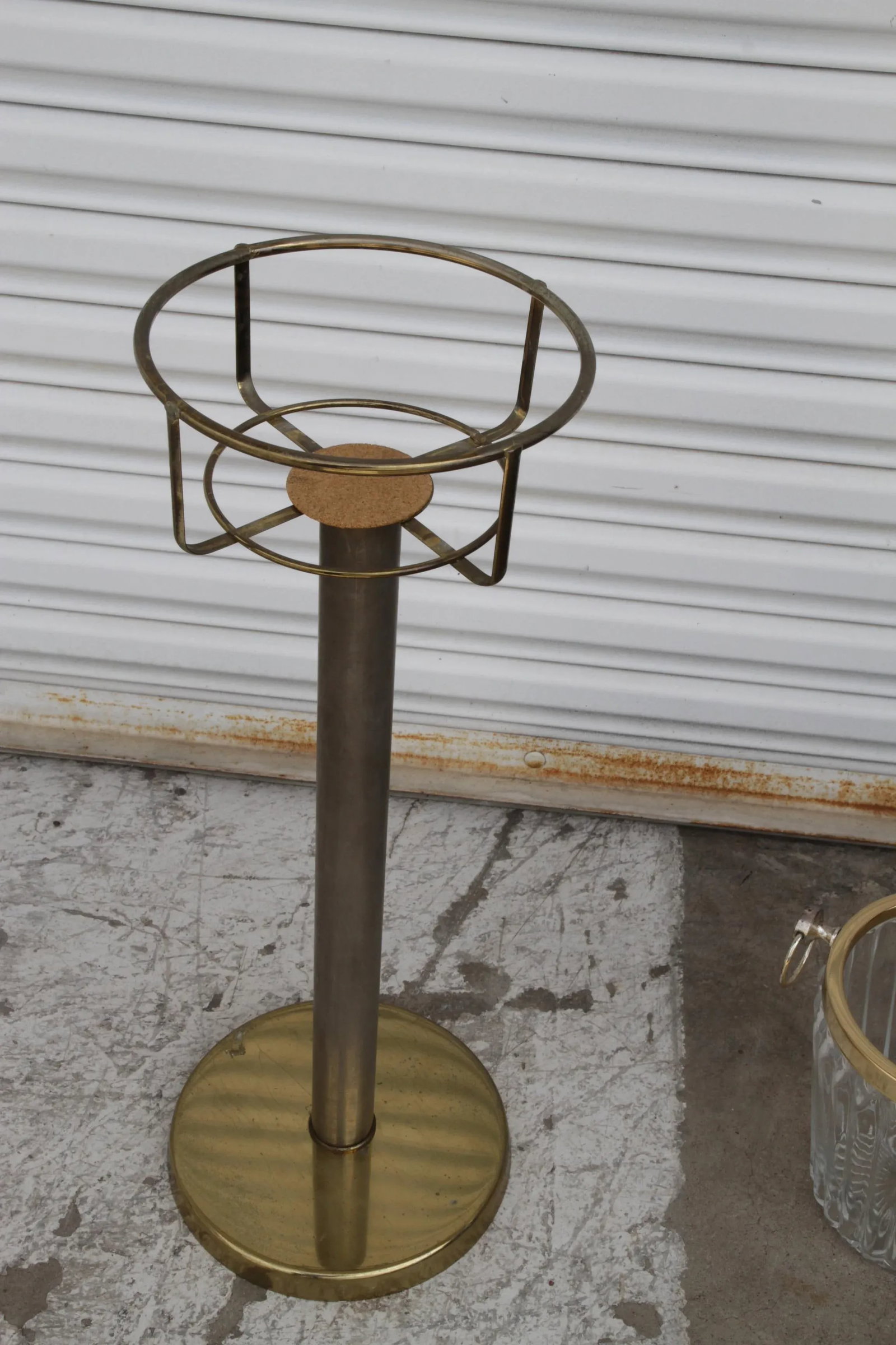 Mid 20th Century Brass Champagne & Ice Bucket Stand - 12