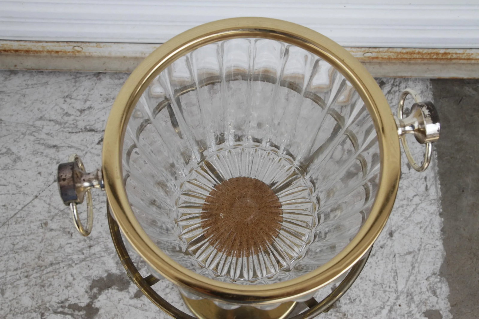 Mid 20th Century Brass Champagne & Ice Bucket Stand - 3