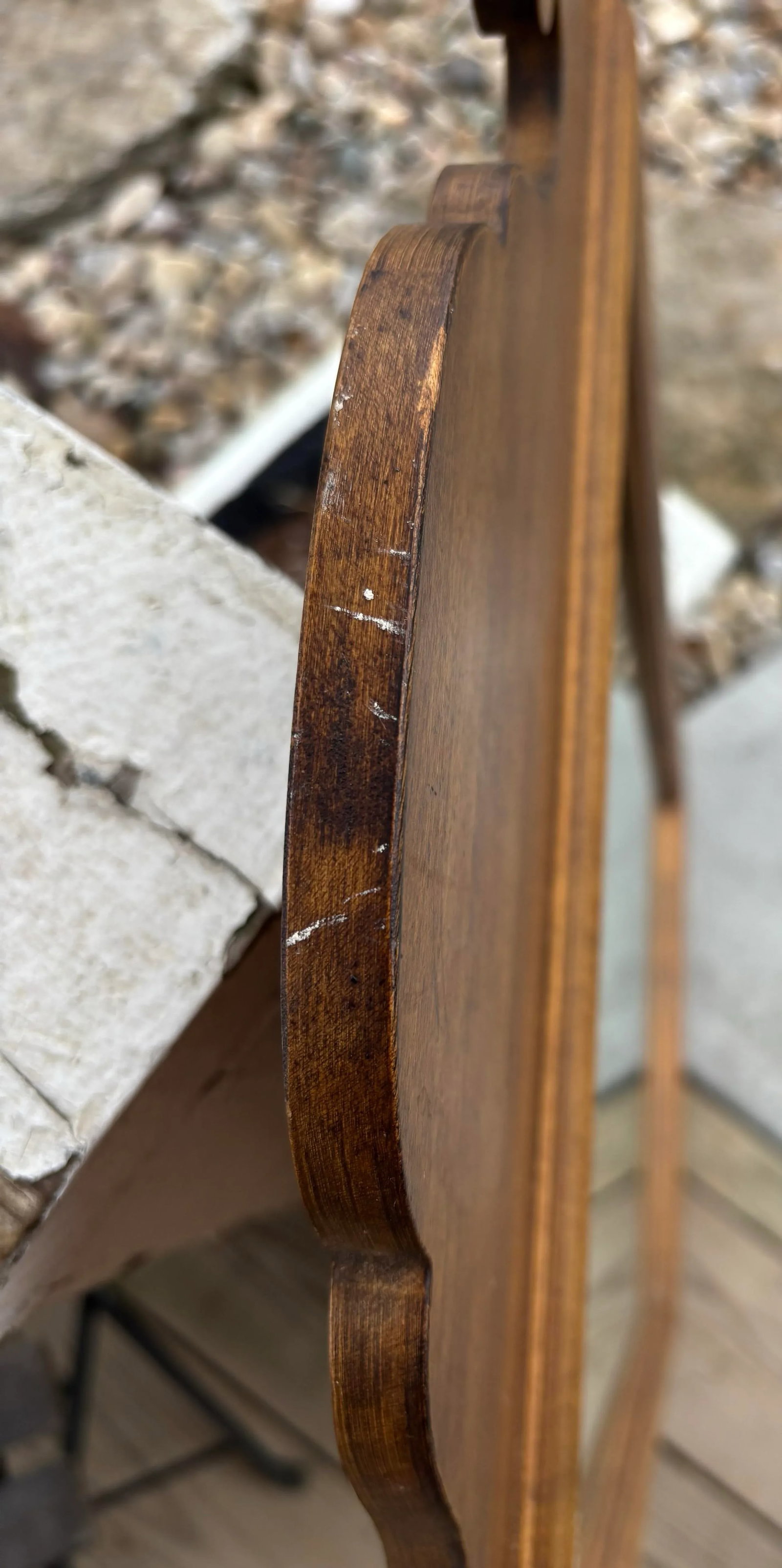 Vintage Ethan Allen Crested Nutmeg Maple Wall Mirror #18-9004 - 3