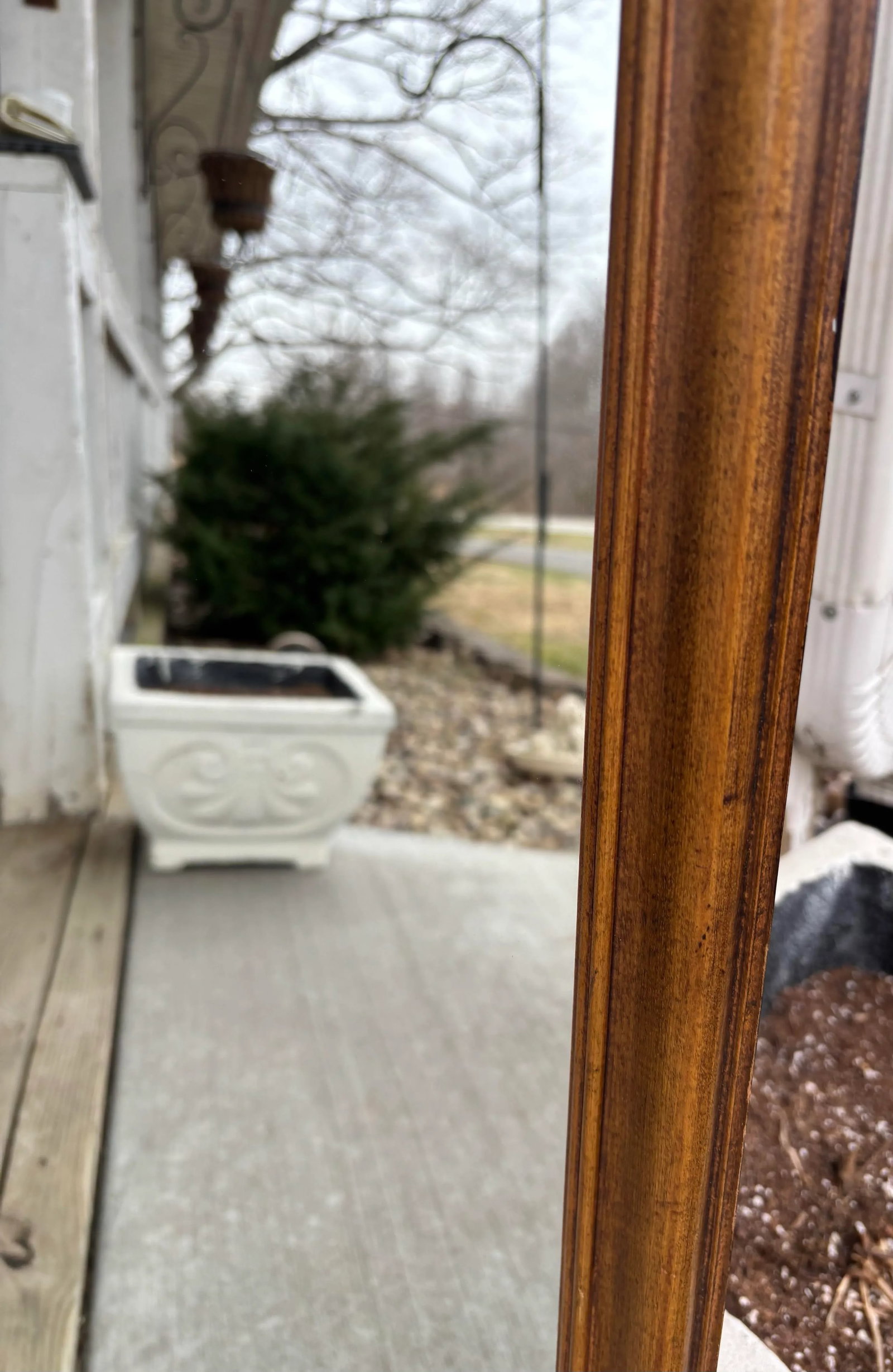 Vintage Ethan Allen Crested Nutmeg Maple Wall Mirror #18-9004 - 5
