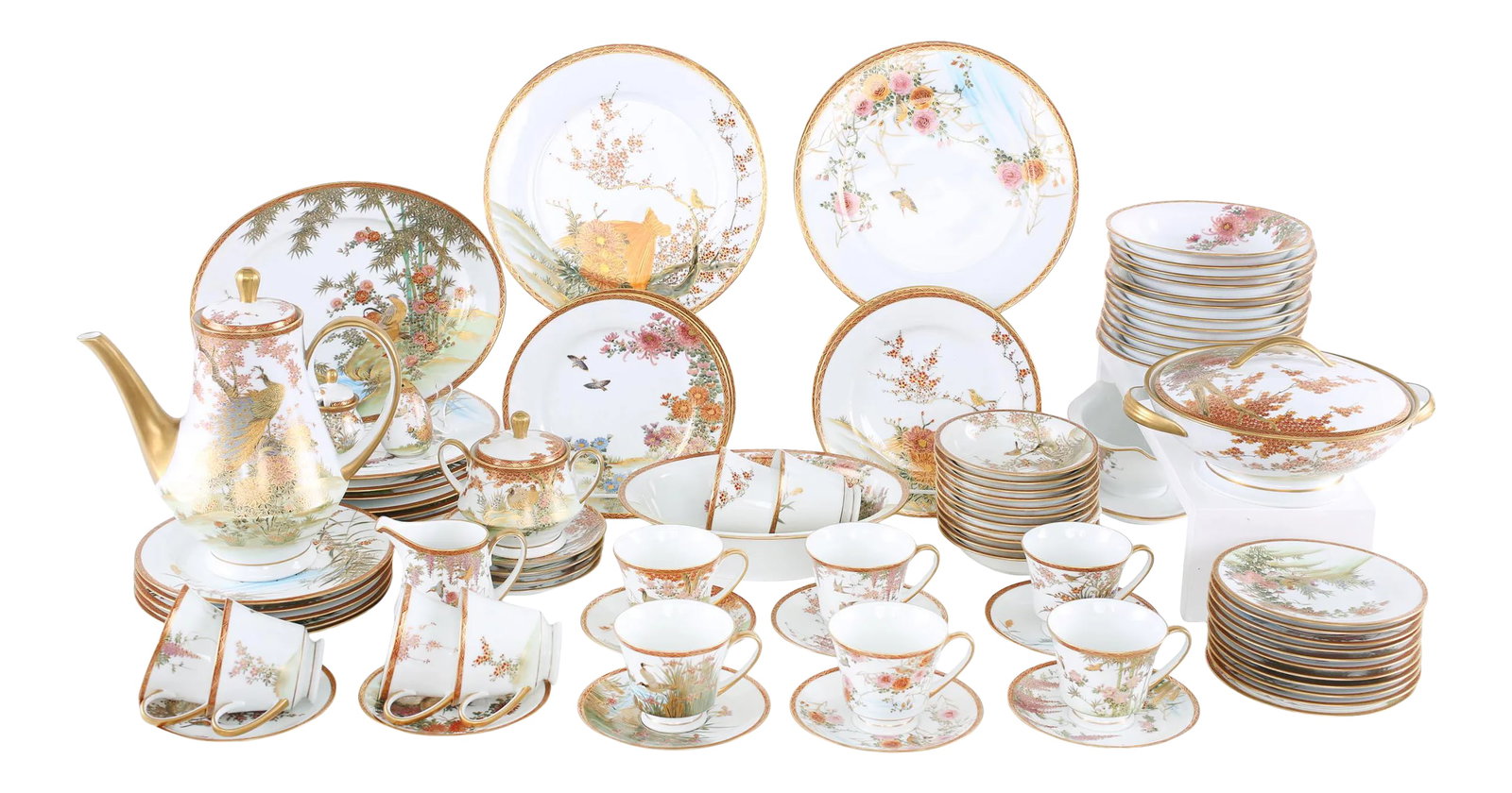 Late 20th Century Japanese Porcelain Dinner Service - 68 Pieces (1 of 11)