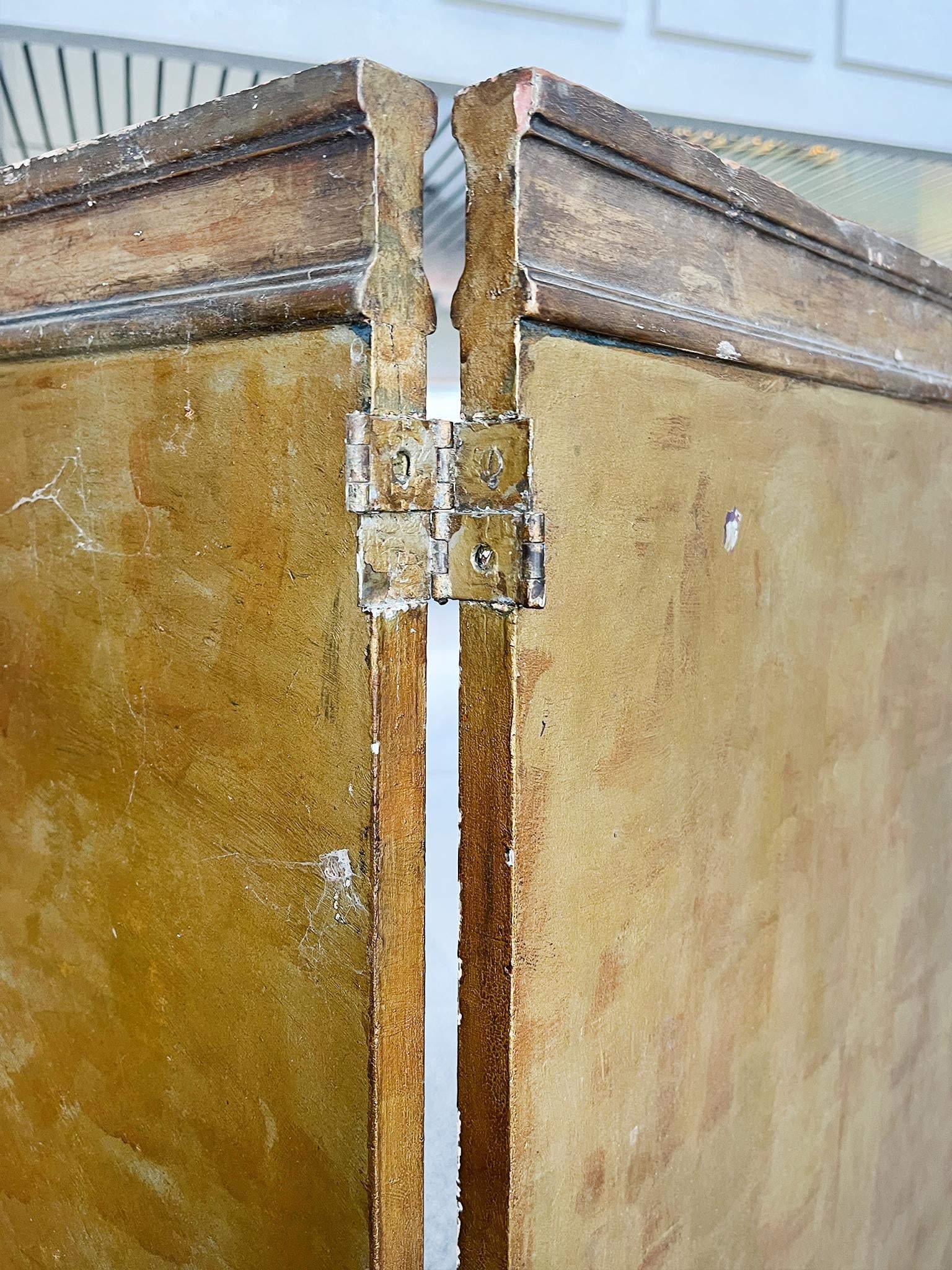 20th Century Three-Panel Gilt Folding Screen - 10