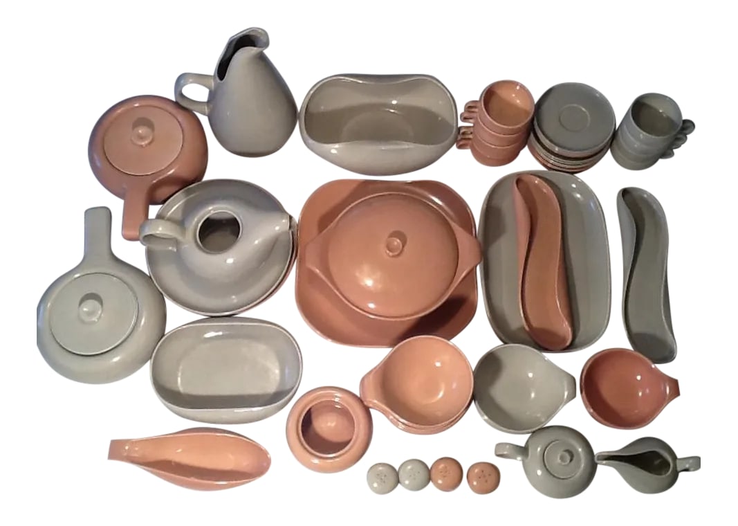 1940s Russel Wright Vintage Mid Century Steubenville American Modern Dinnerware - 60 Piece Set (1 of 13)