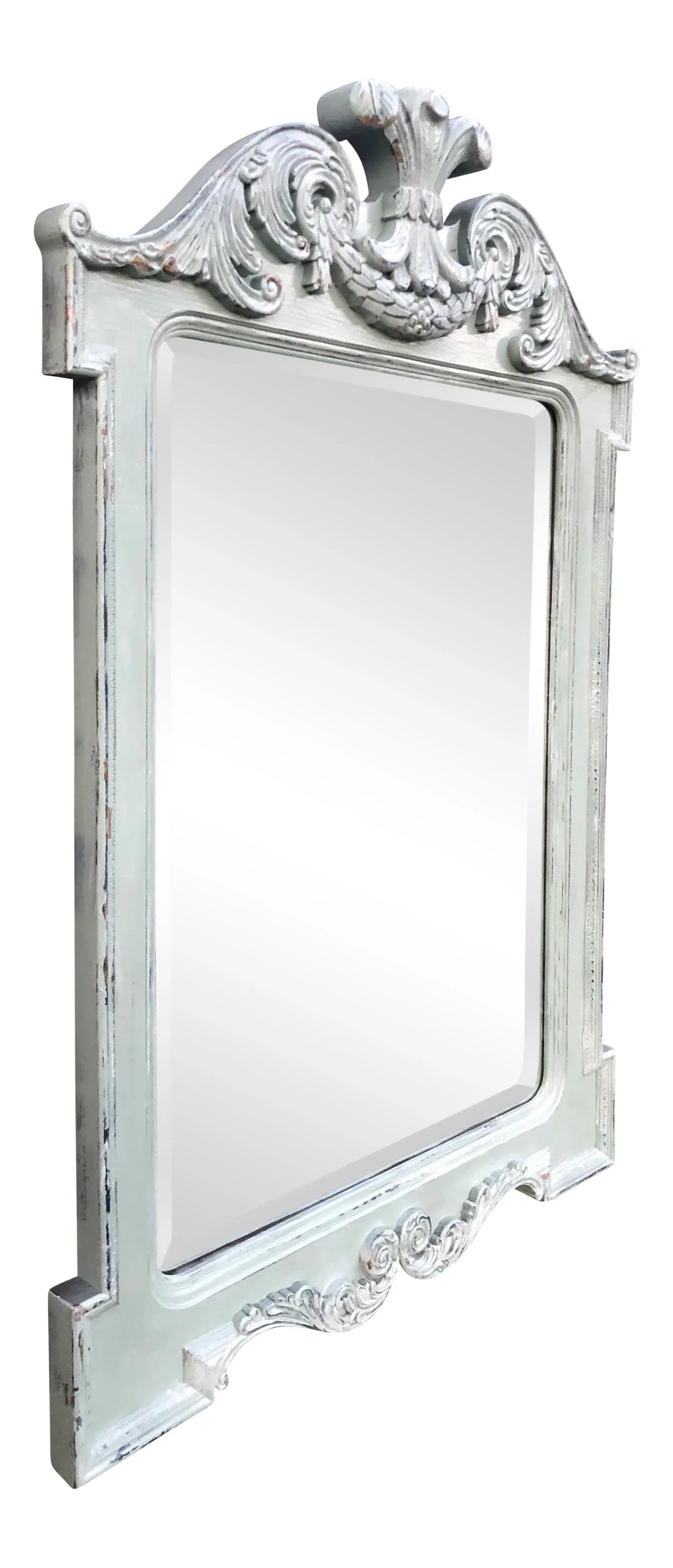 Distressed Lacquer Lexington Camden Wall Mirror - 2