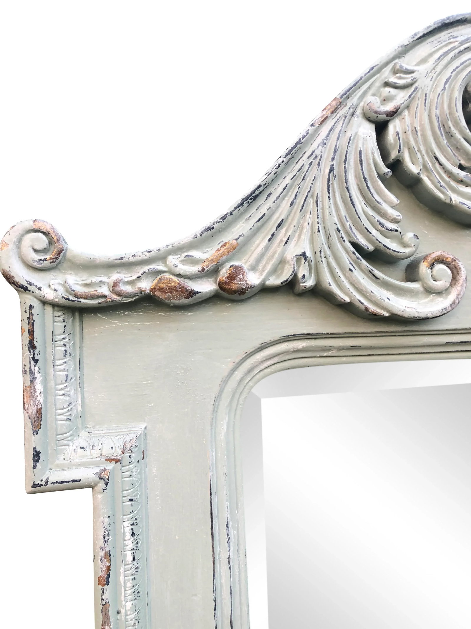 Distressed Lacquer Lexington Camden Wall Mirror - 3