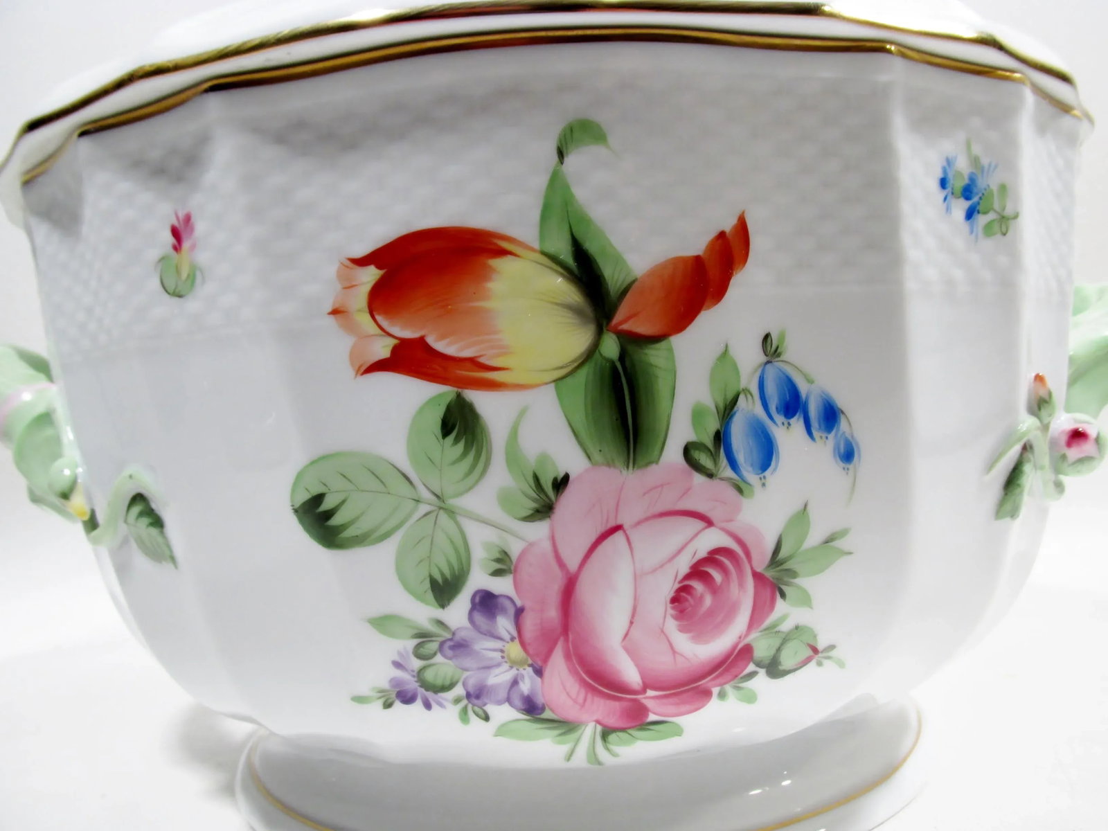 Late 20th Century Herend China Hungary Printemps Large Round Tureen - 6