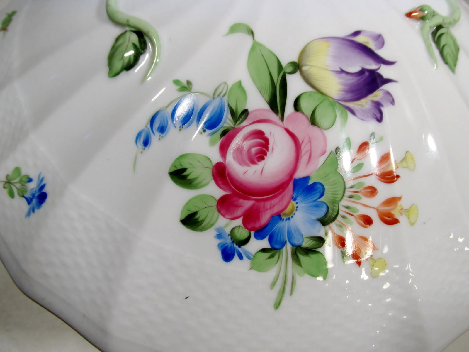 Late 20th Century Herend China Hungary Printemps Large Round Tureen - 7