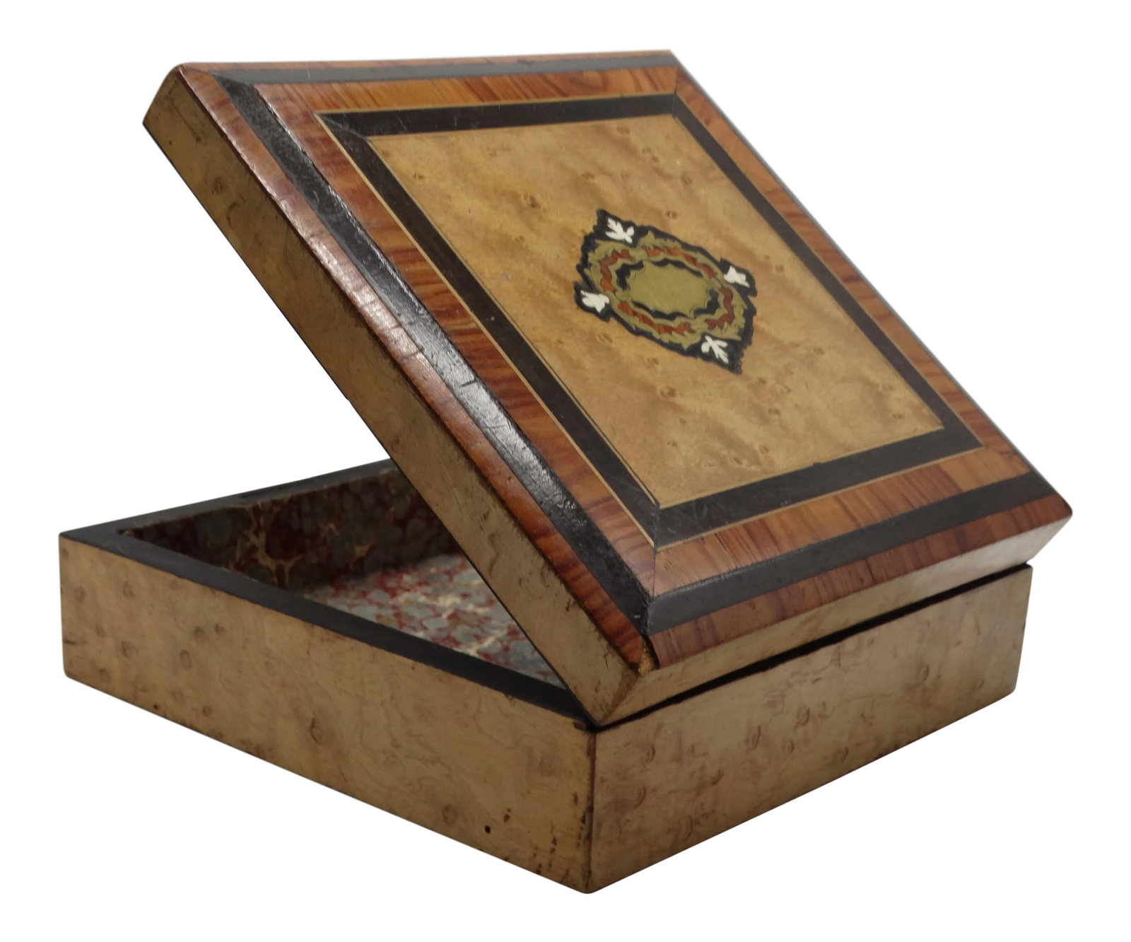 Antique French Boulle & Marquetry Box (1 of 8)