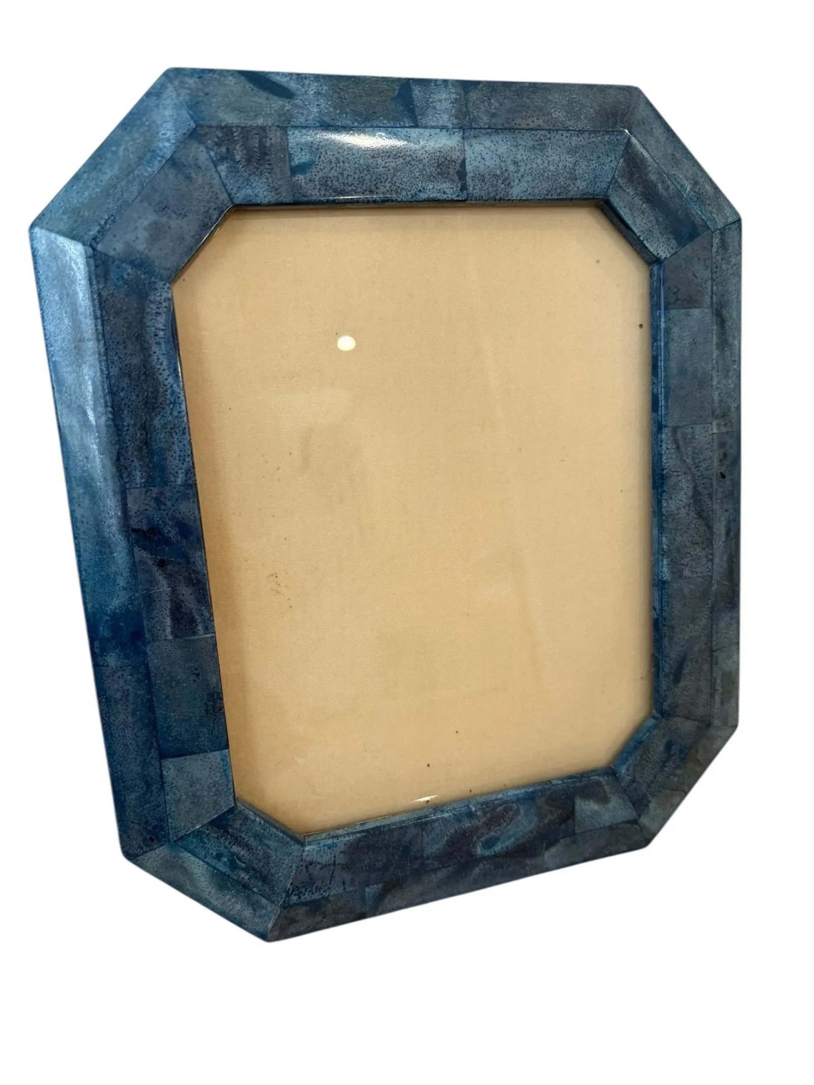 Vintage Heavy Blue Coral Picture Frame - 2