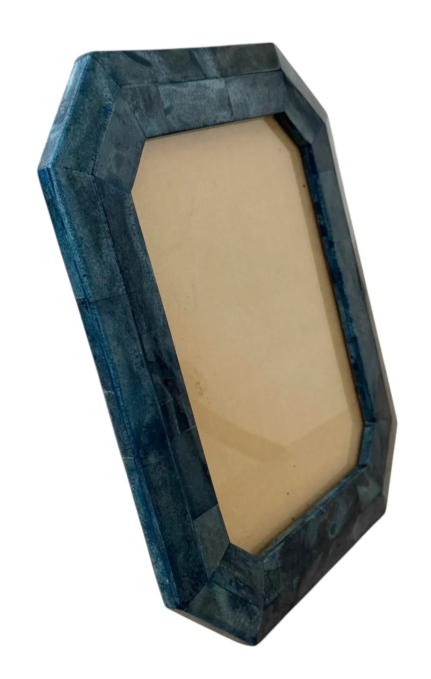 Vintage Heavy Blue Coral Picture Frame - 8