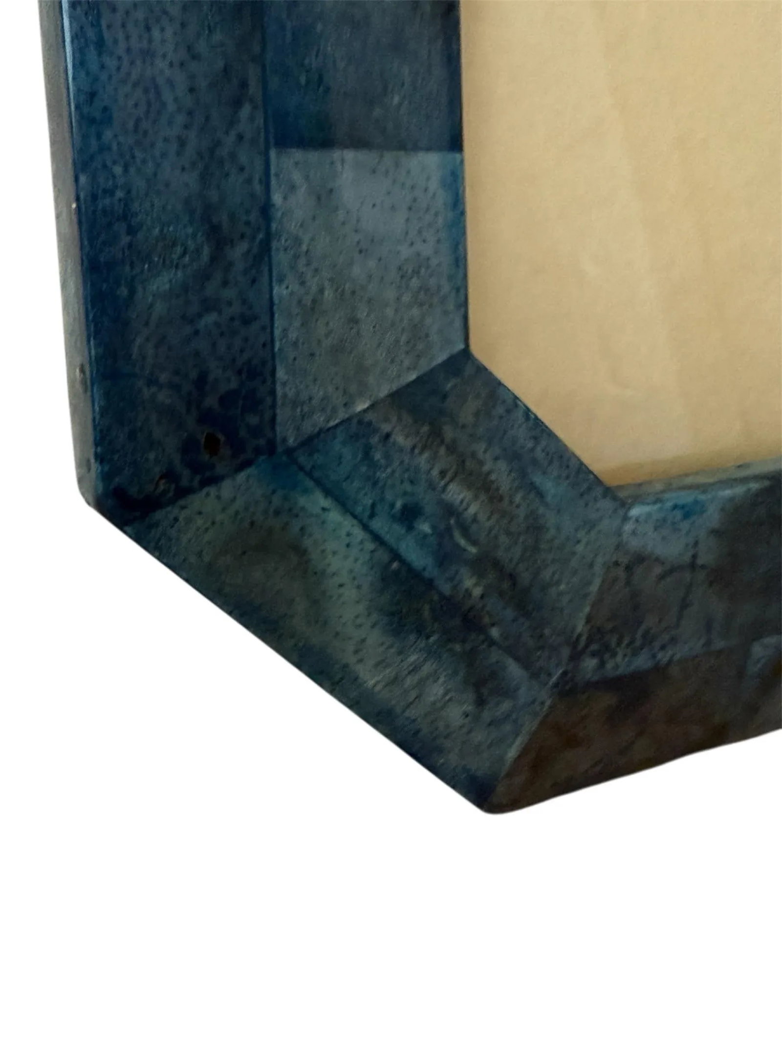 Vintage Heavy Blue Coral Picture Frame - 9