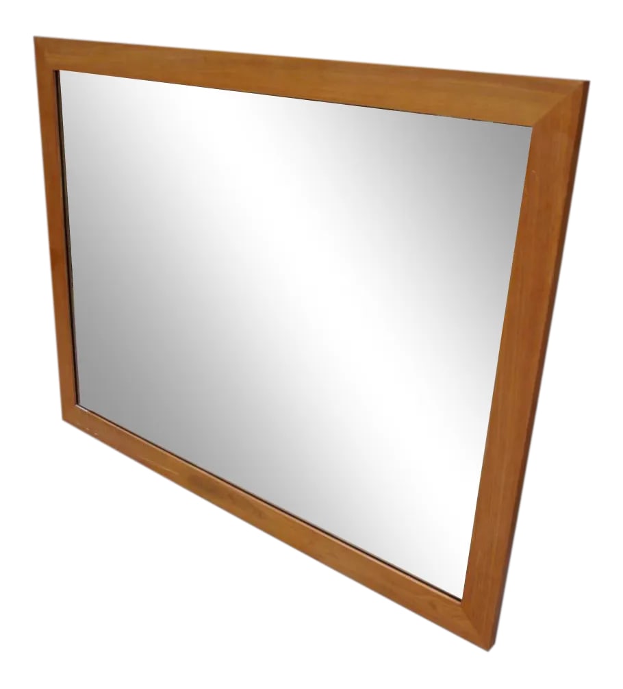 Mid 20th Century Wood Framed Mirror Attributed to Baker (1 of 7)