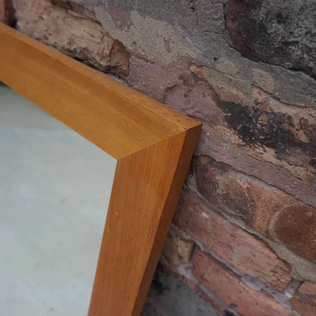 Mid 20th Century Wood Framed Mirror Attributed to Baker - 3