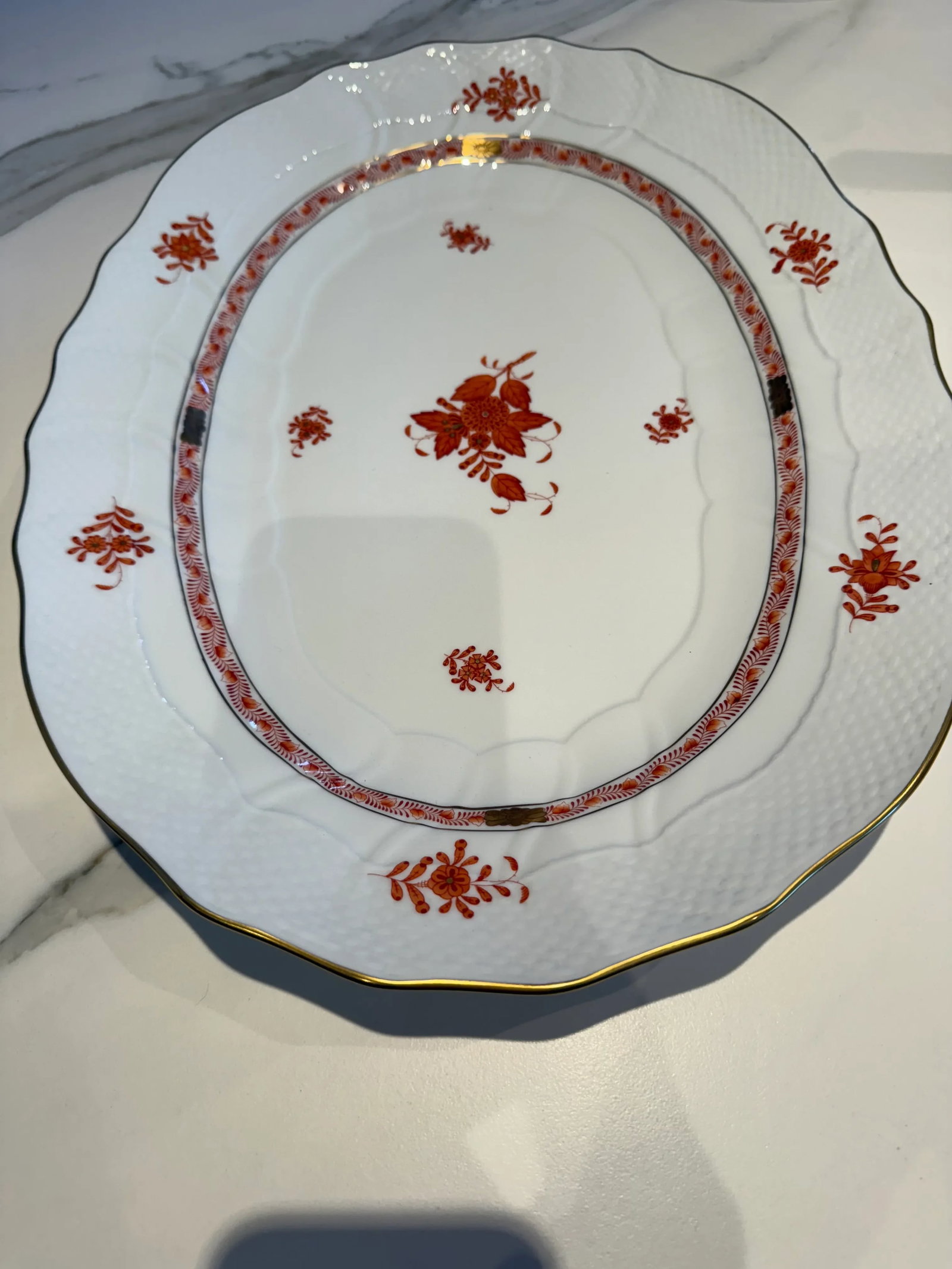 1960s Herend Oversized Serving Platter - 2